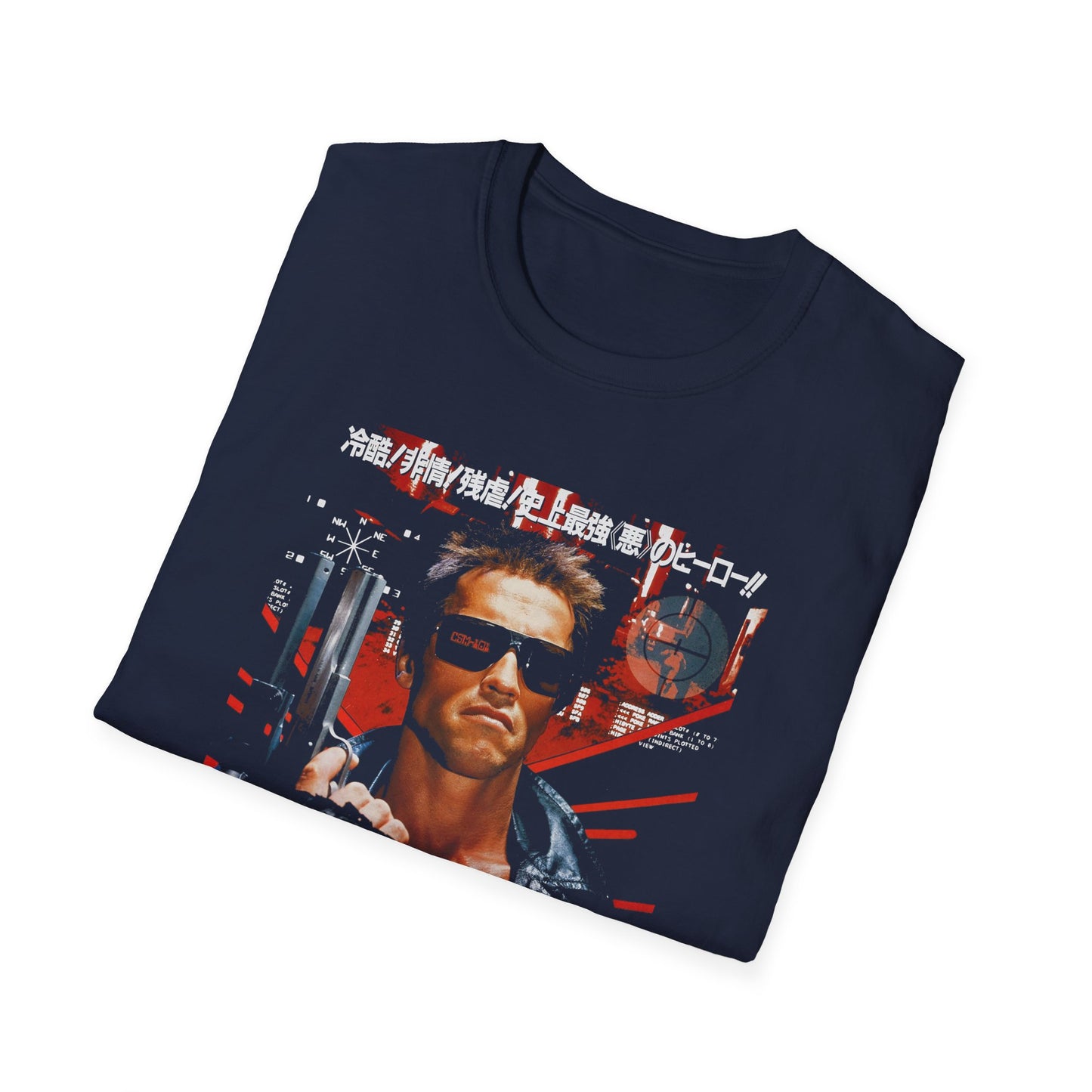 the terminator 1984 japanese chirashi movie poster tshirt