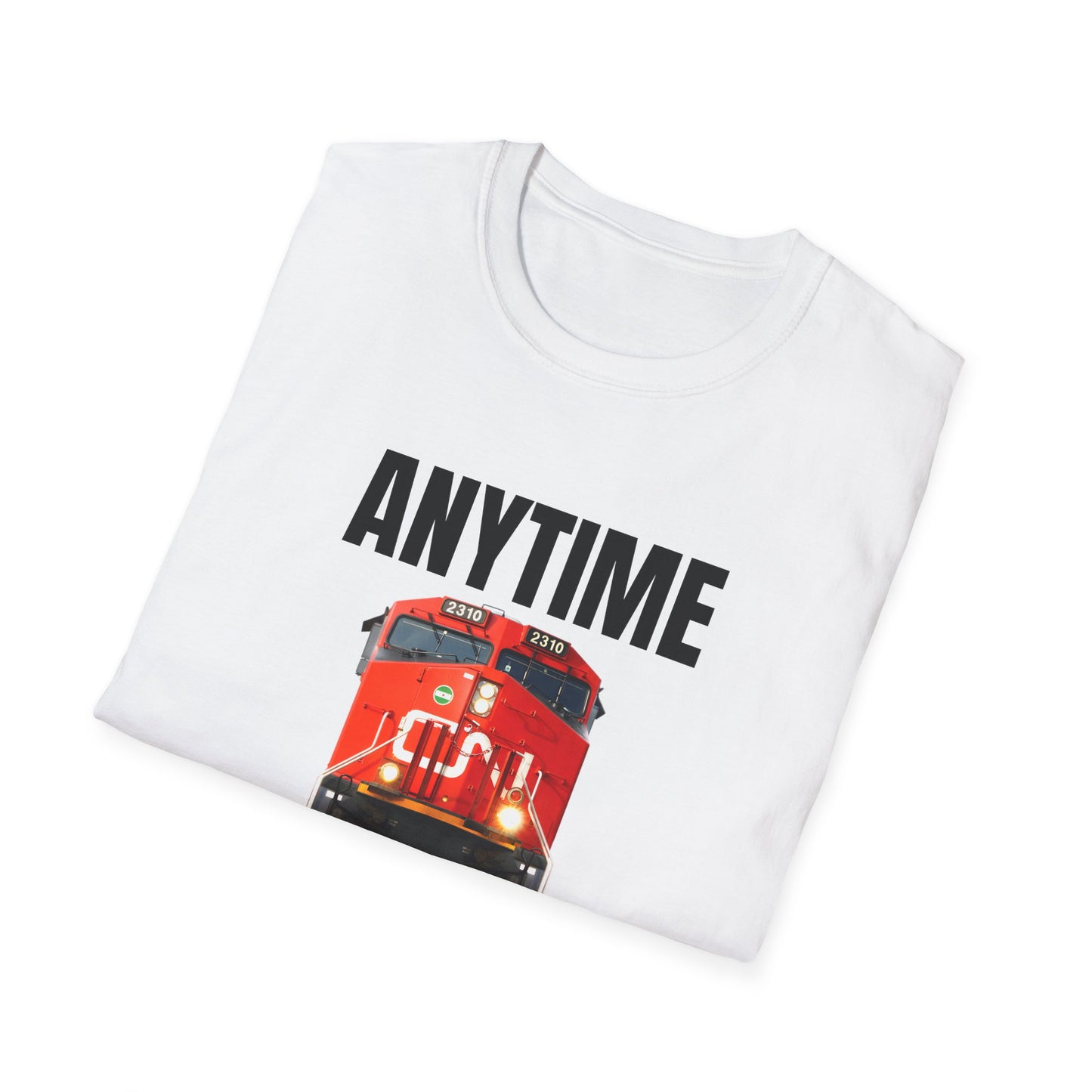 cn rail anytime is train time tshirt