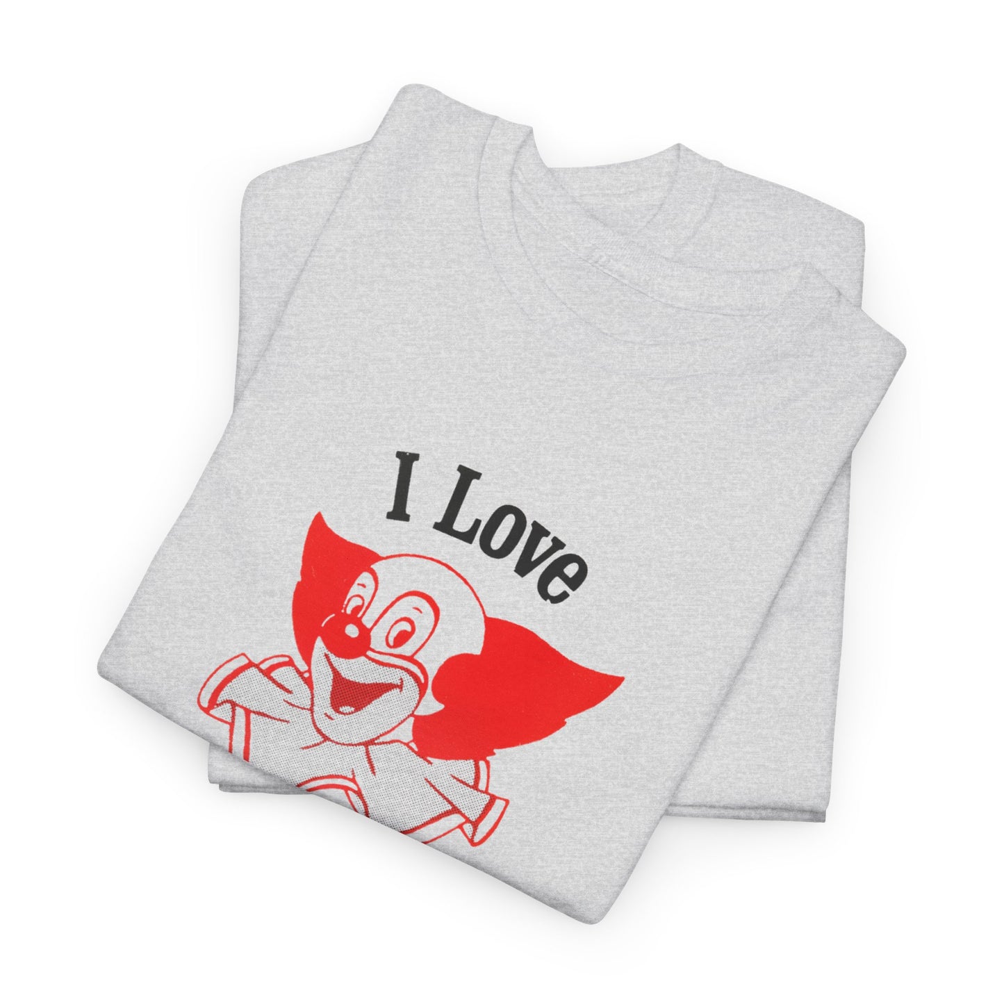 i love bozo vintage reproduction tshirt