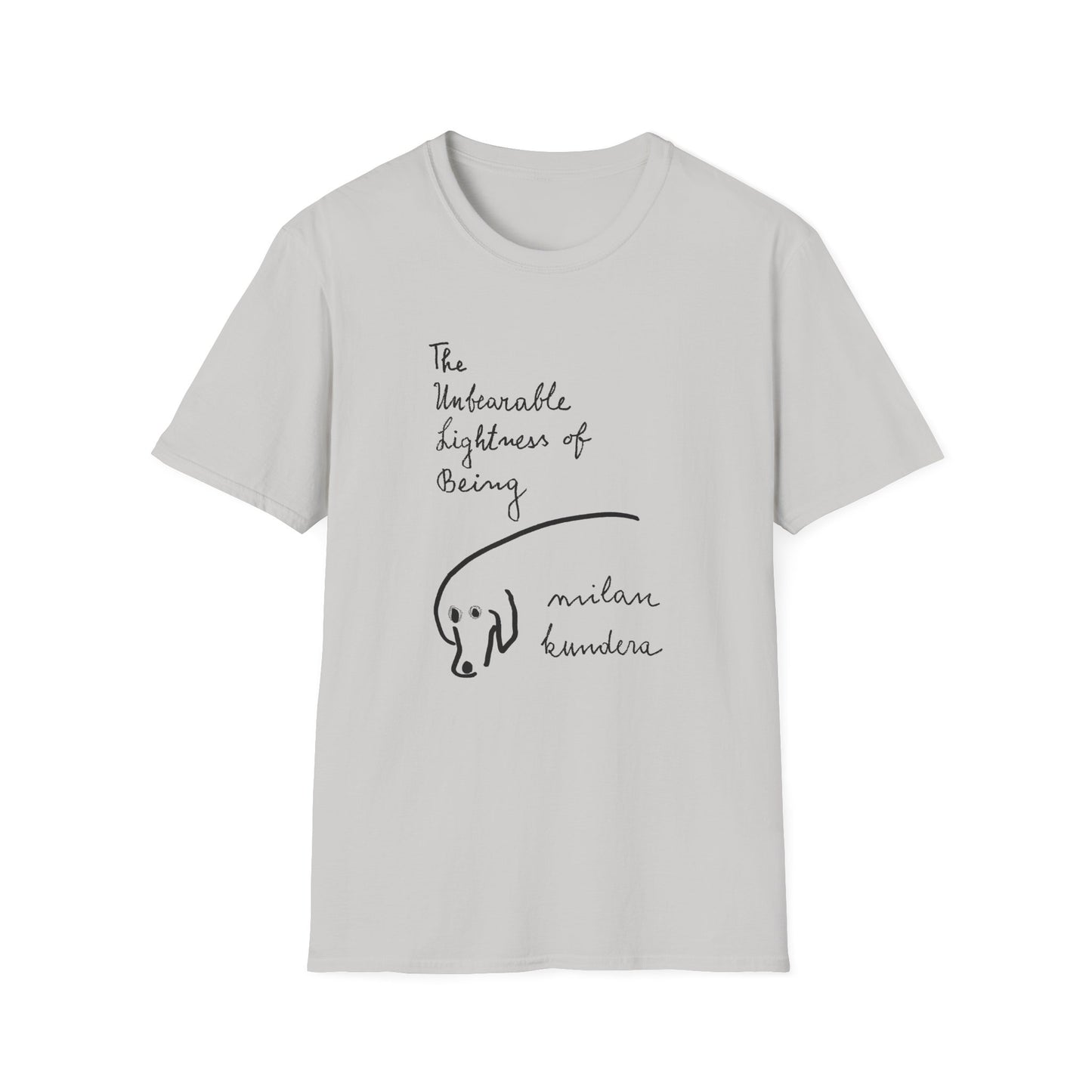 the unbearable lightness of being novel by milan kundera book cover tshirt