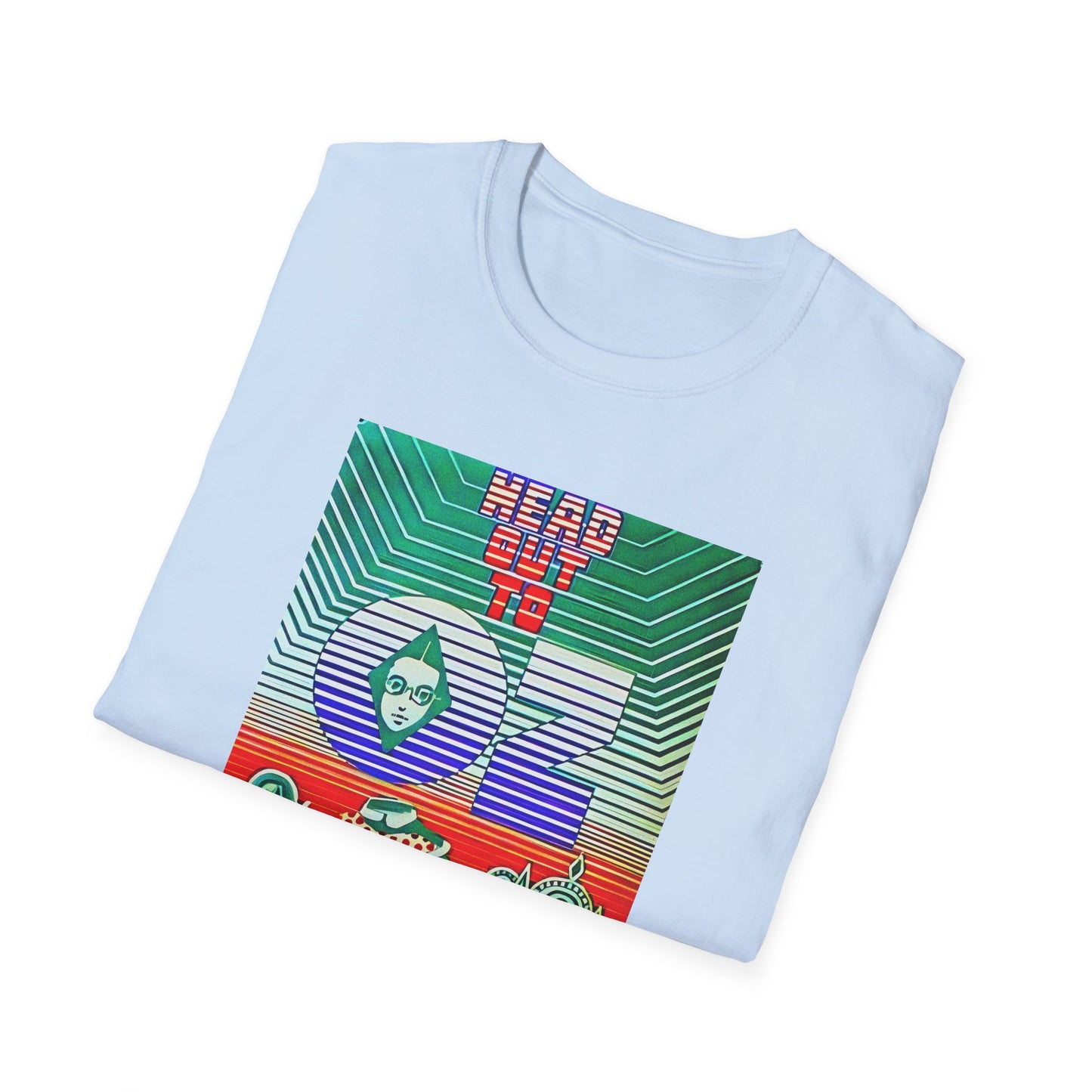 1960's head out to oz psychedelic drug vintage poster tshirt