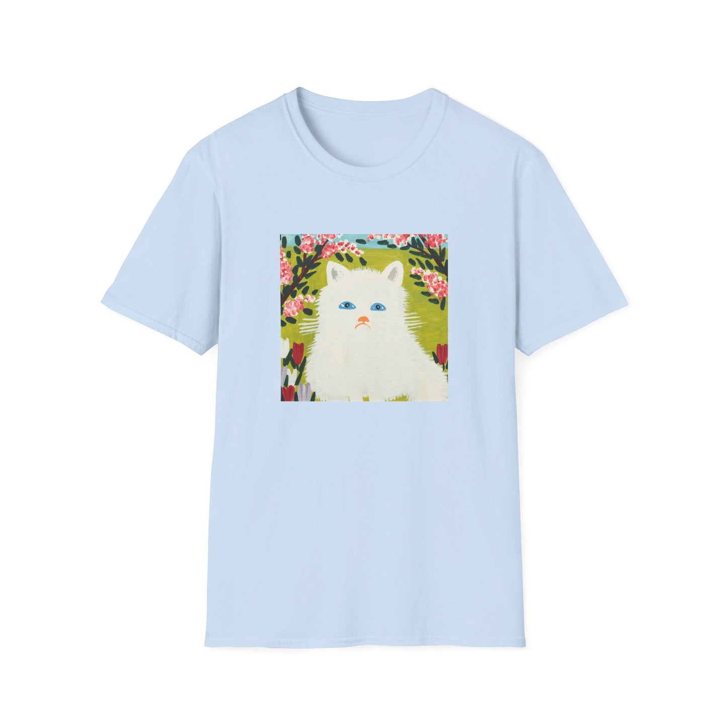 maud lewis canadian folk artist white cat tshirt