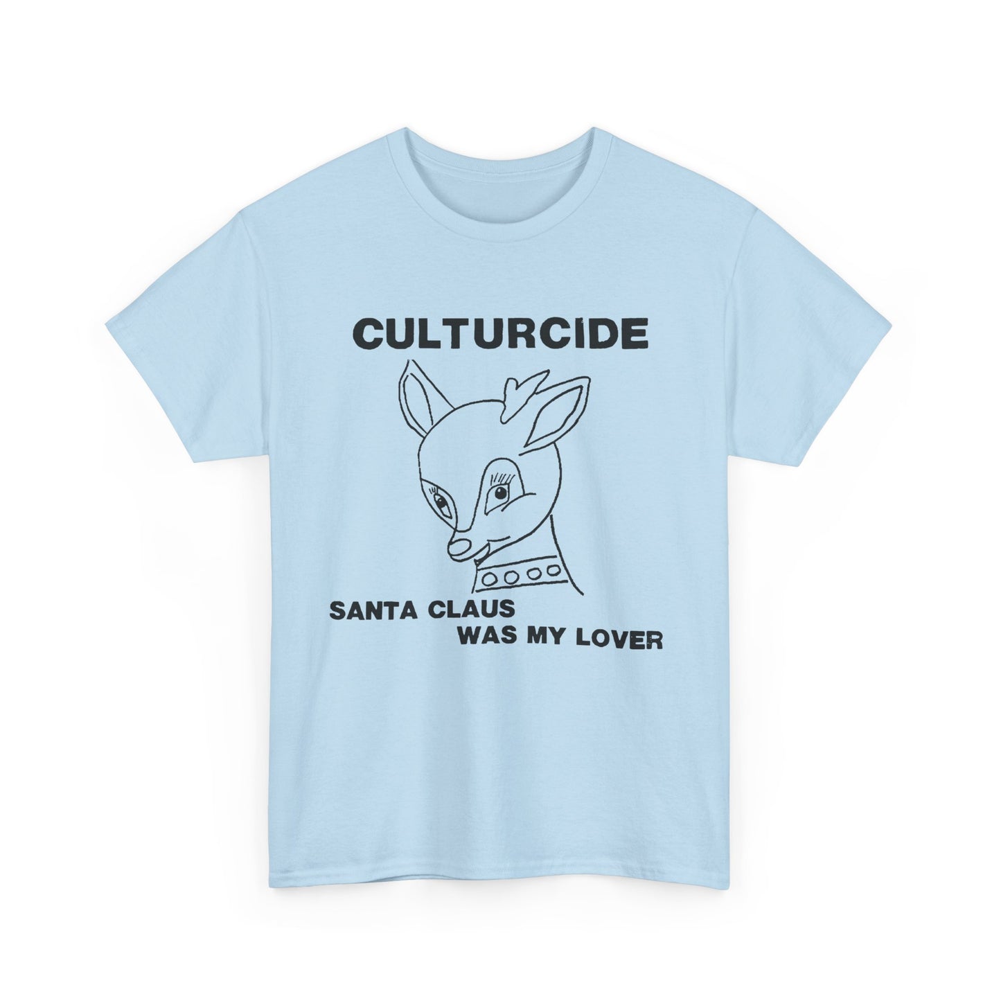 undated outsider music cultureside album santa claus was my lover reproduction tshirt