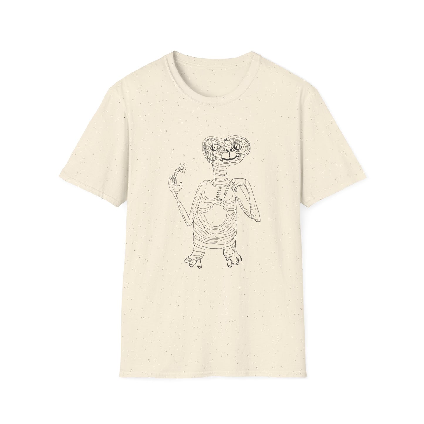 original drawing E.T the extraterrestrial on a tshirt