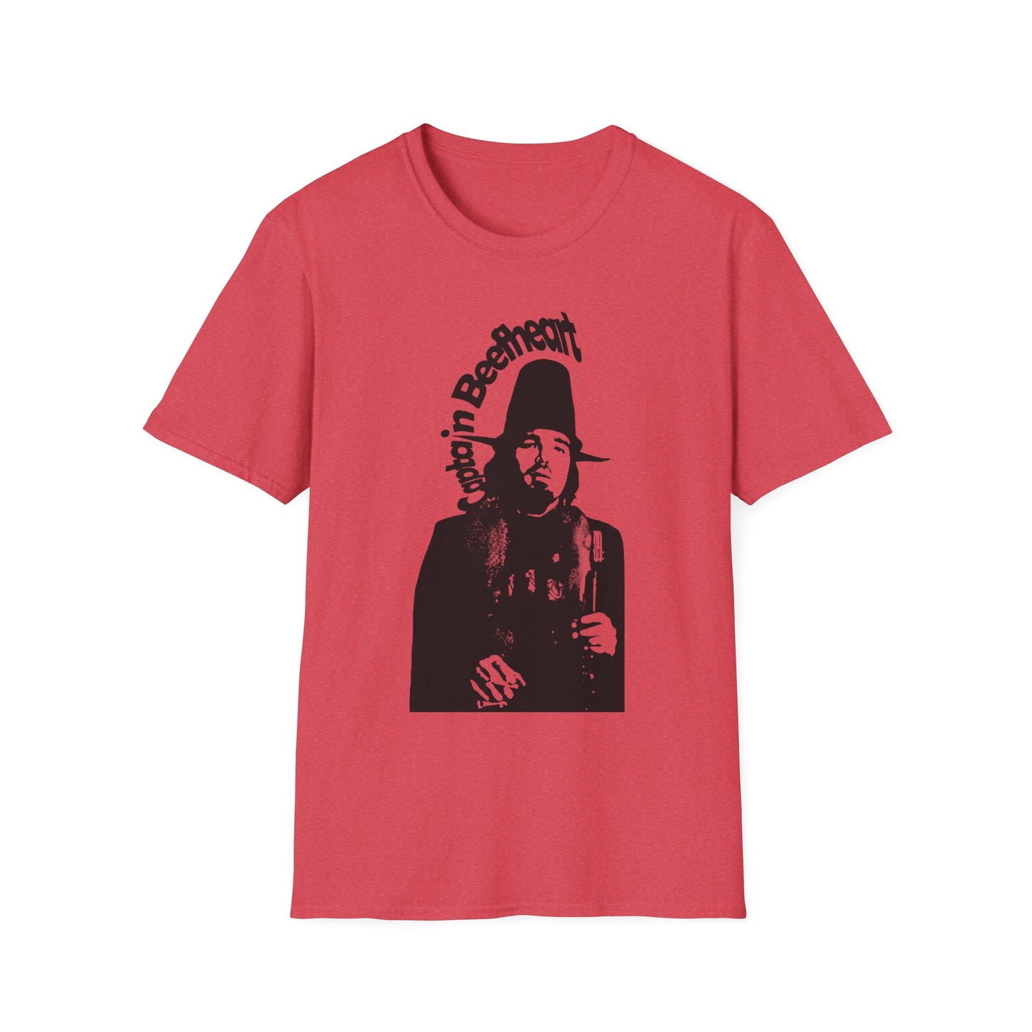 captain beefheart stencil in black tshirt