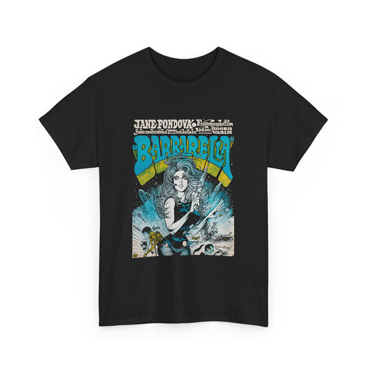 1971 czech movie poster for barbarella reproduction tshirt