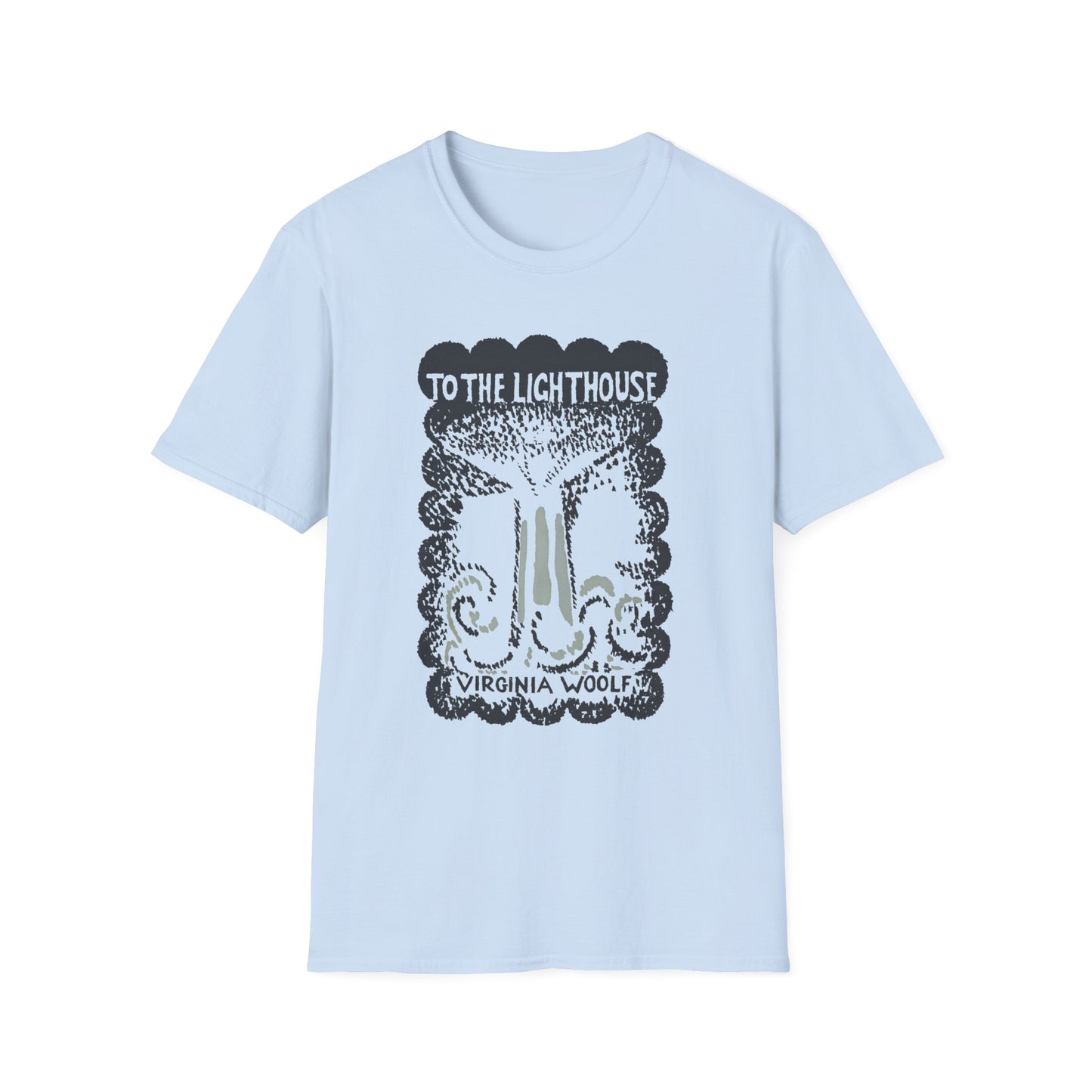 1927 book to the lighthouse by virginia woolf with book cover by vanessa bell tshirt