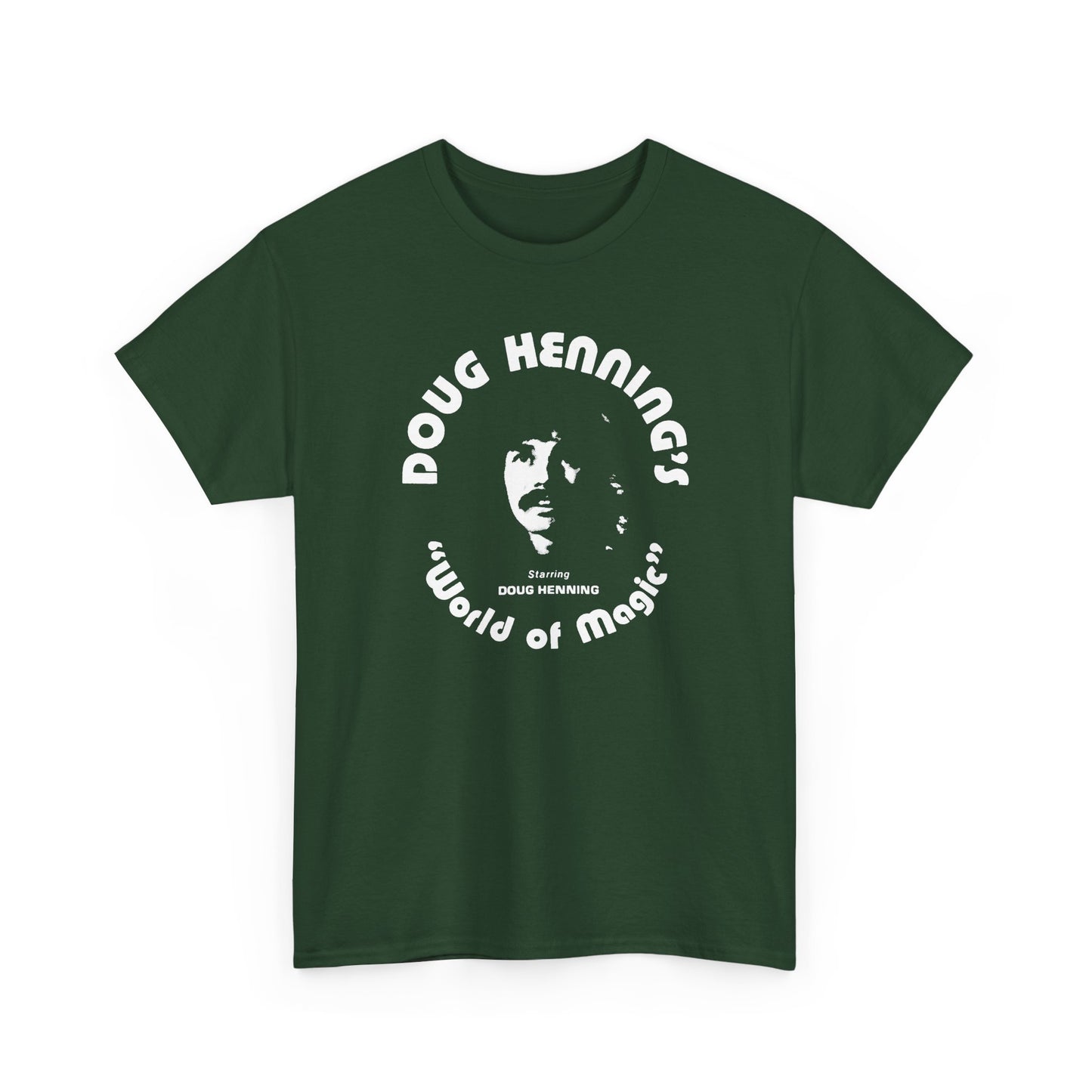 doug henning's world of magic starring doug henning stencil style tshirt