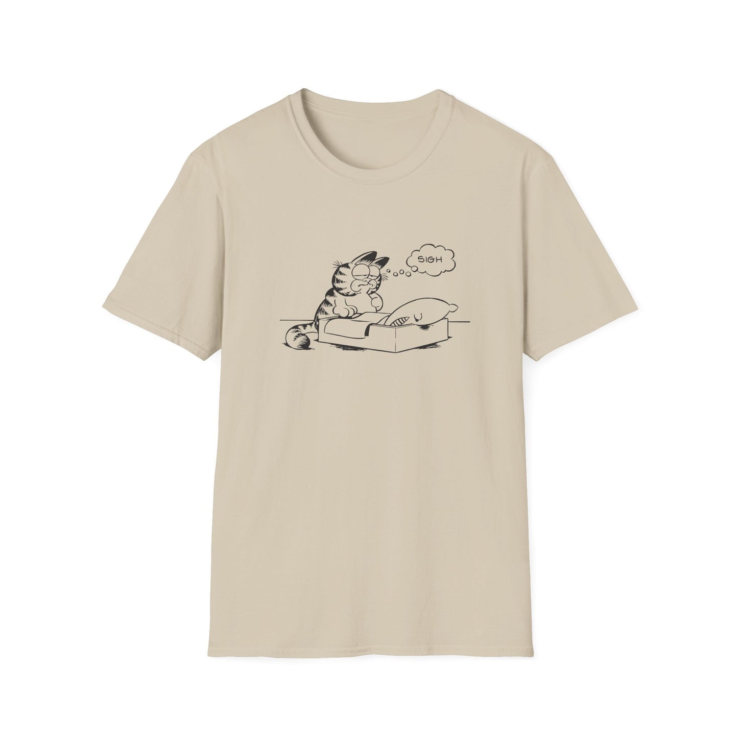 garf sighing tshirt
