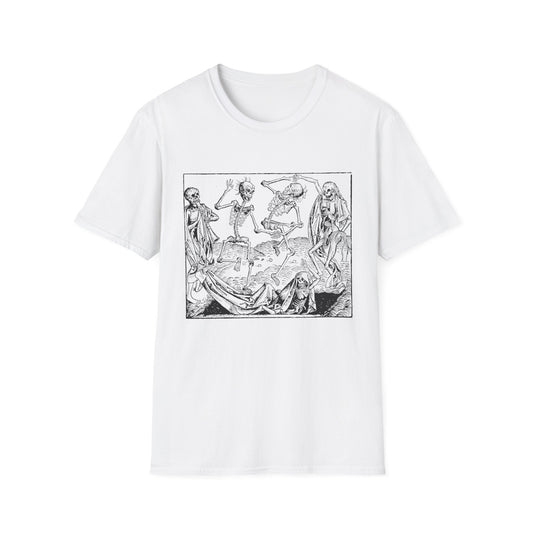 1493 michael wolgemut's dance of death tshirt