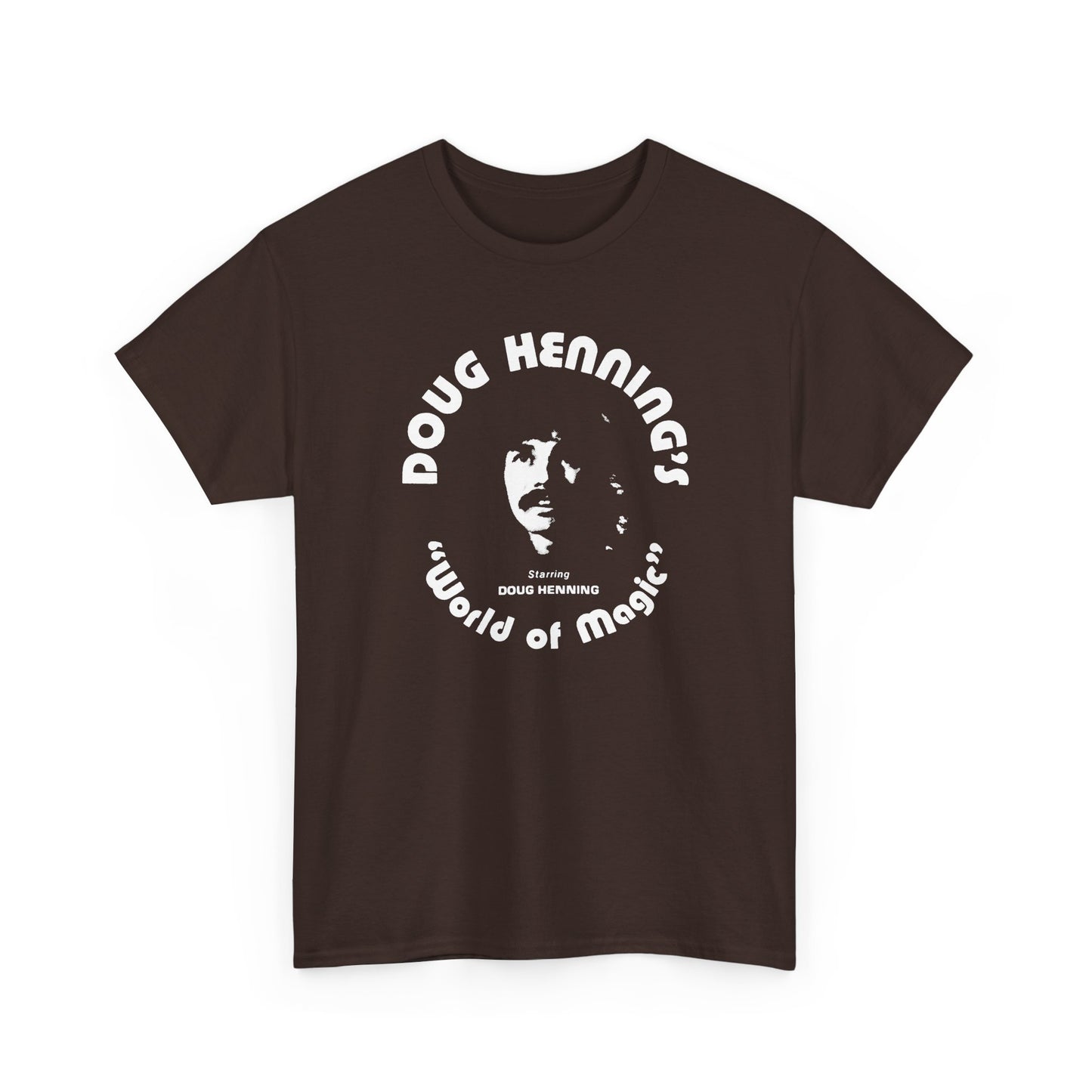doug henning's world of magic starring doug henning stencil style tshirt