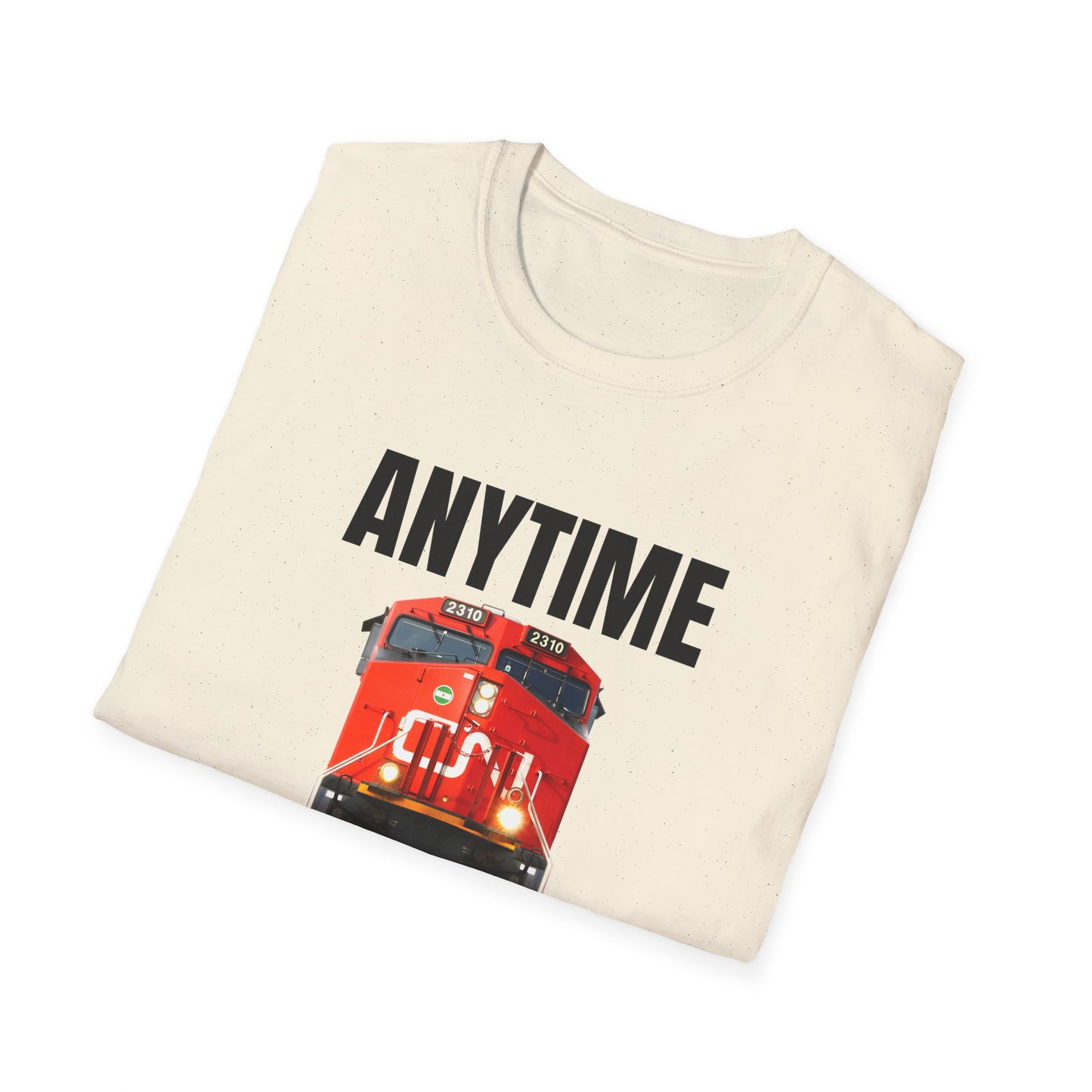 cn rail anytime is train time tshirt