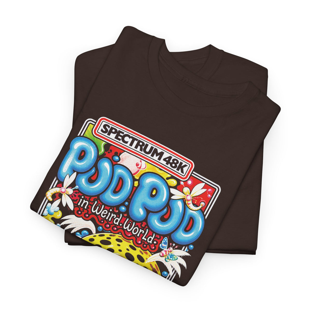 1985 pud pud in weird world computer game tshirt