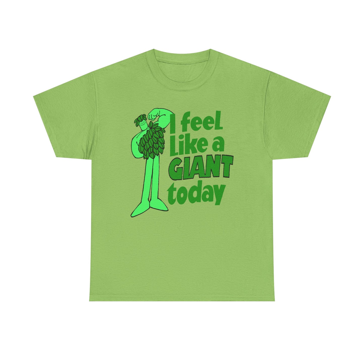 vintage green giant i feel like a giant today tshirt
