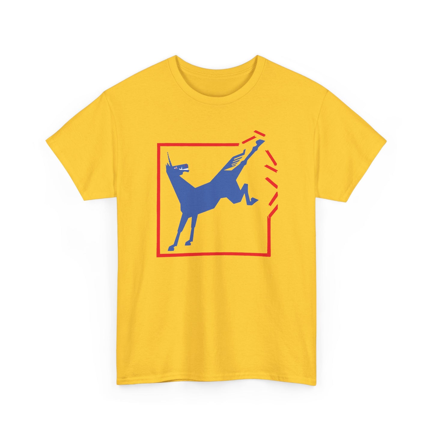 1924 german cartoon unicorn breaking free reproduction tshirt