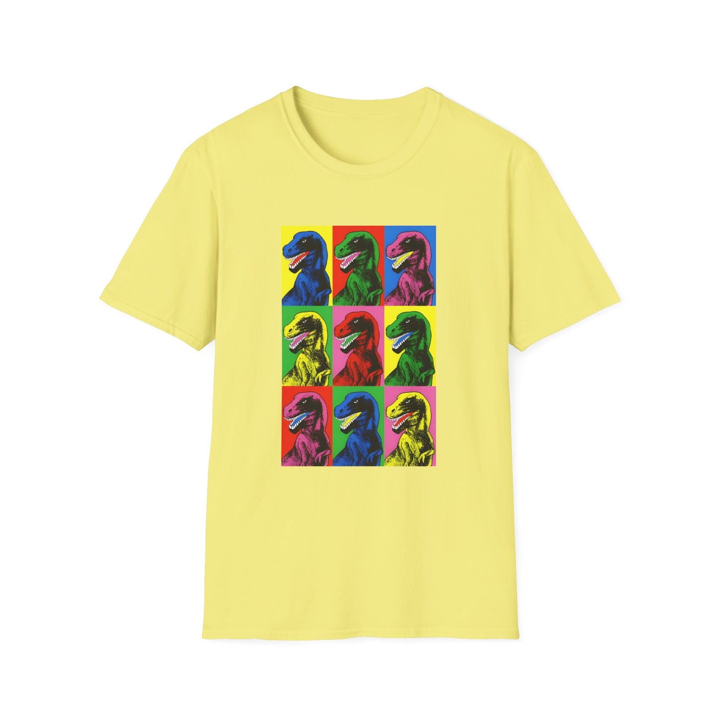 stanley desantis dinosaur pop art as worn by steven spielberg on jurassic park 1993 movie set tshirt