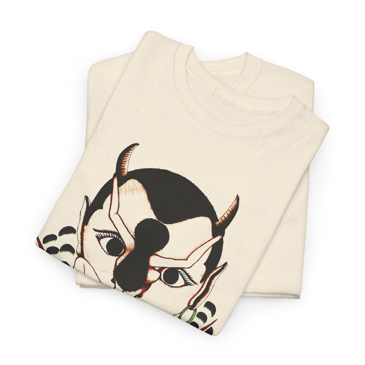 mid century untitled (devil and consort) rosie camanga illustration edit tshirt
