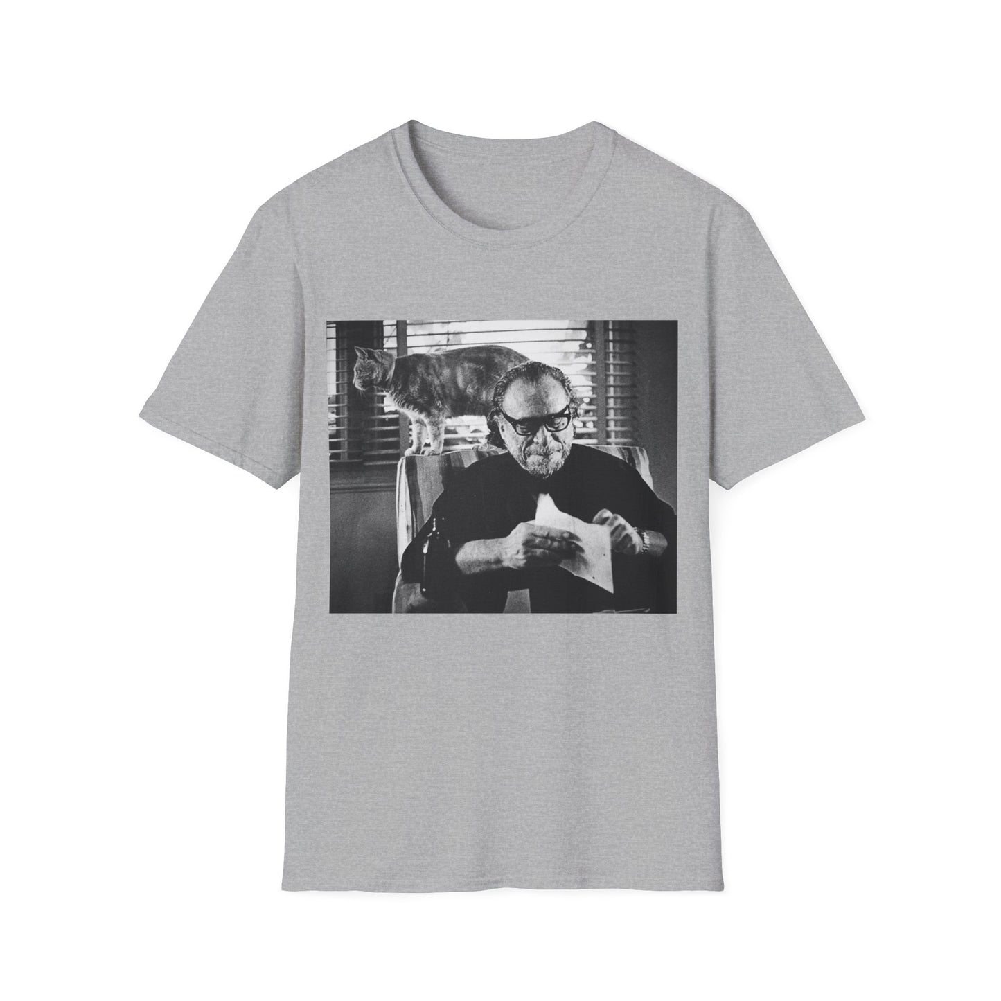 bukowski and butch the cat tshirt