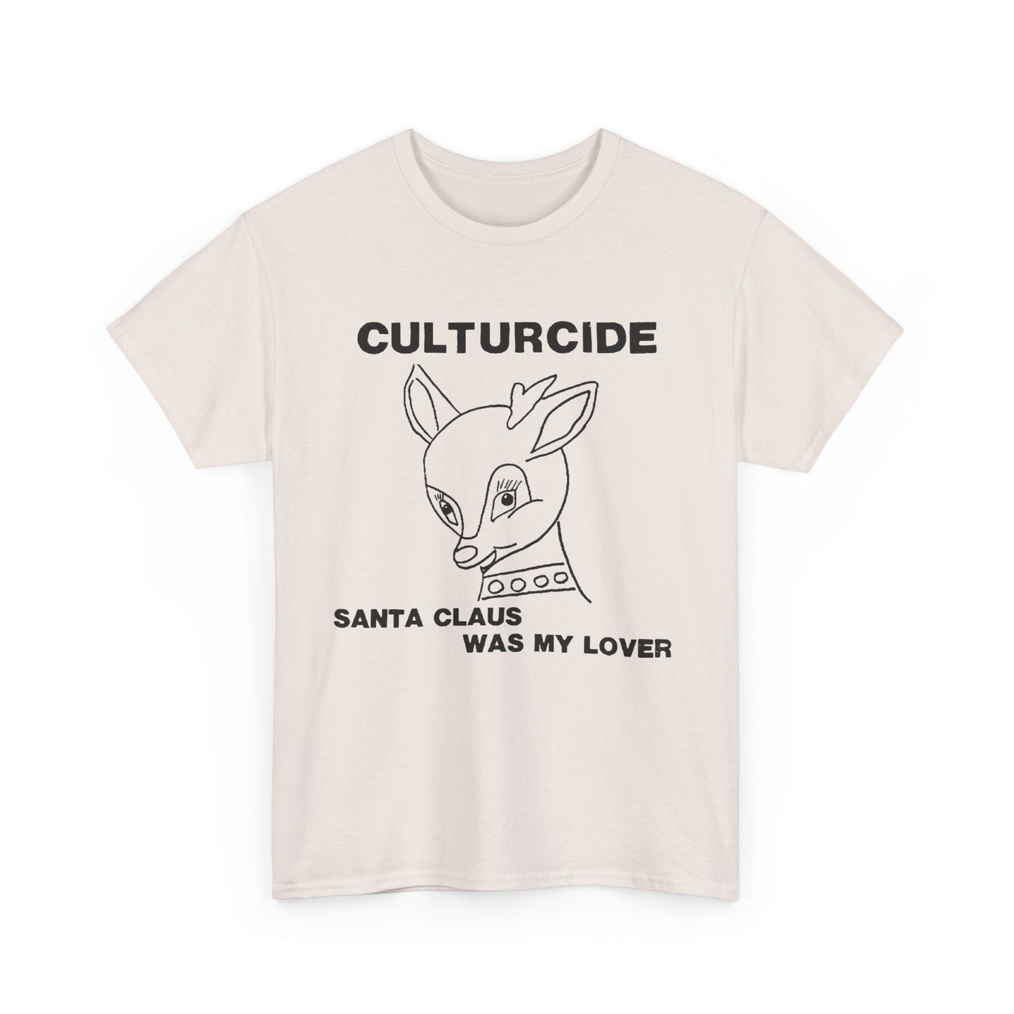 undated outsider music cultureside album santa claus was my lover reproduction tshirt