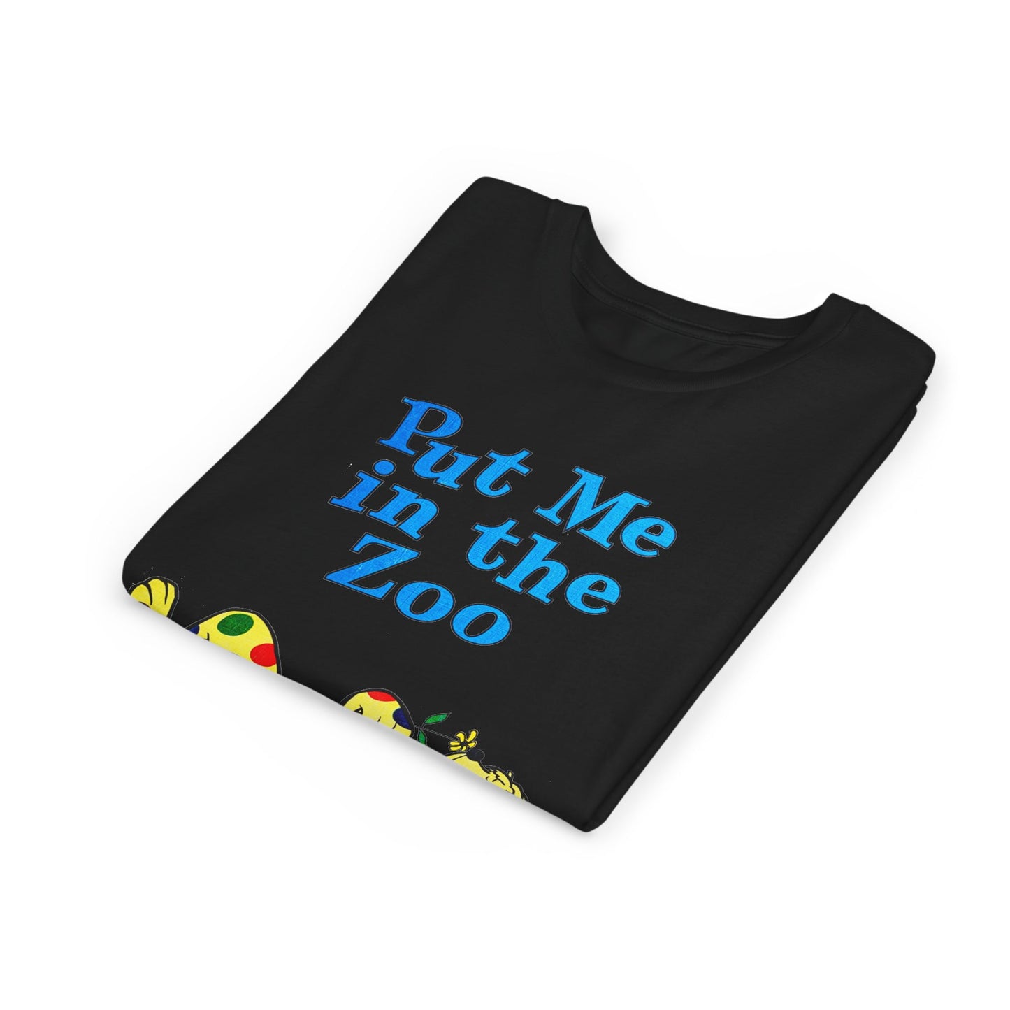 put me in the zoo YOUTH SIZE short sleeve tee