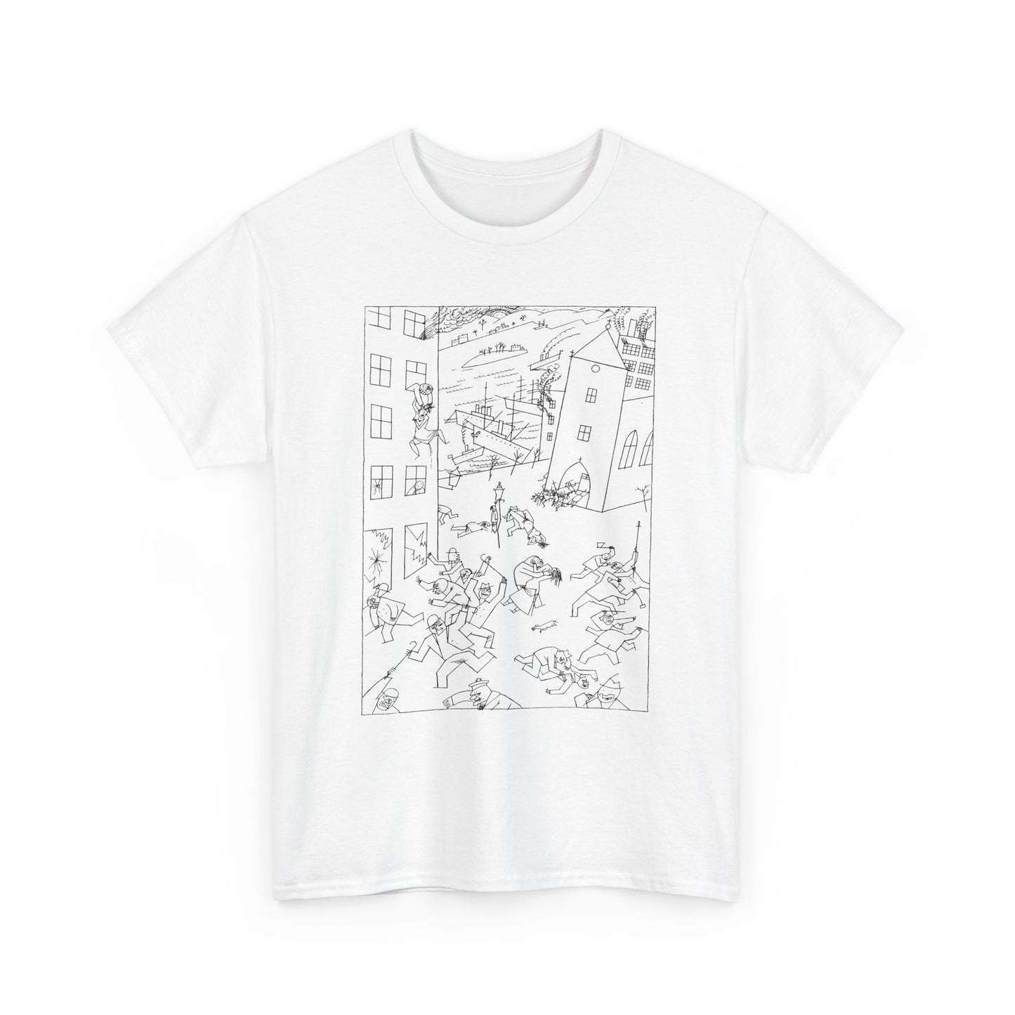 1915 drawing george grosz riot of the insane tshirt