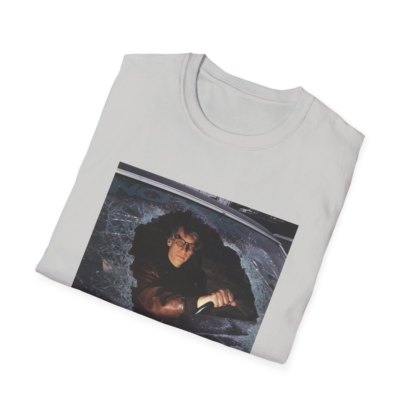 david cronenberg in a car window says no fear tshirt