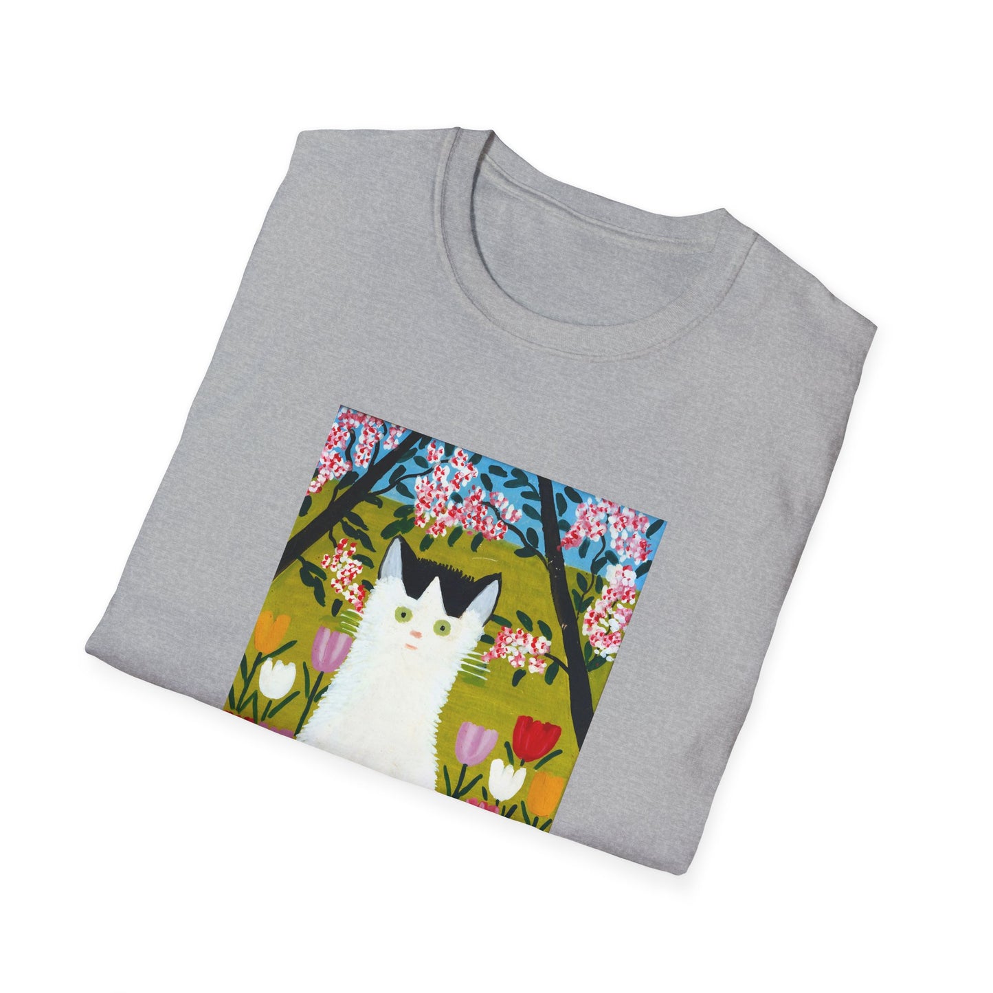 maud lewis nova scotia canadian folk artist white and black cat tshirt