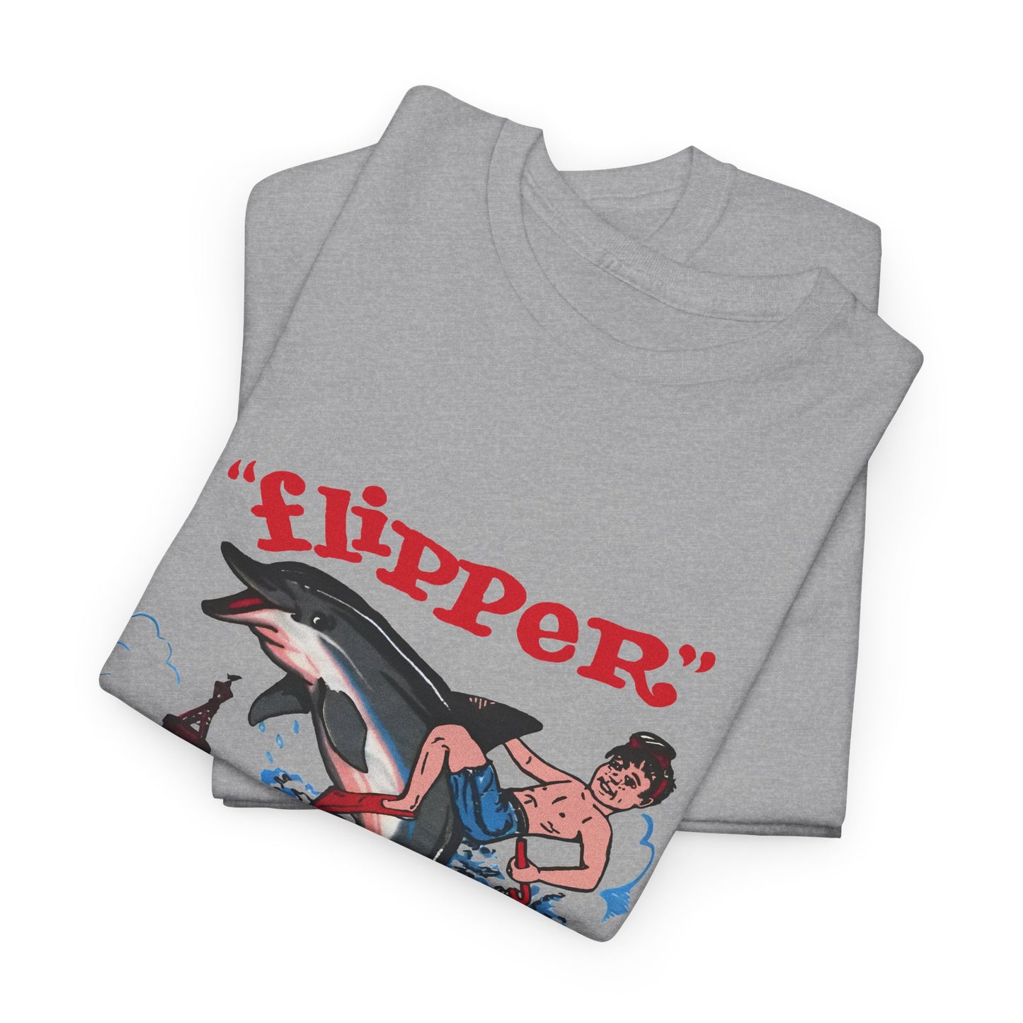 1960s miami seaquarium flipper the dolphin vintage reproduction tshirt