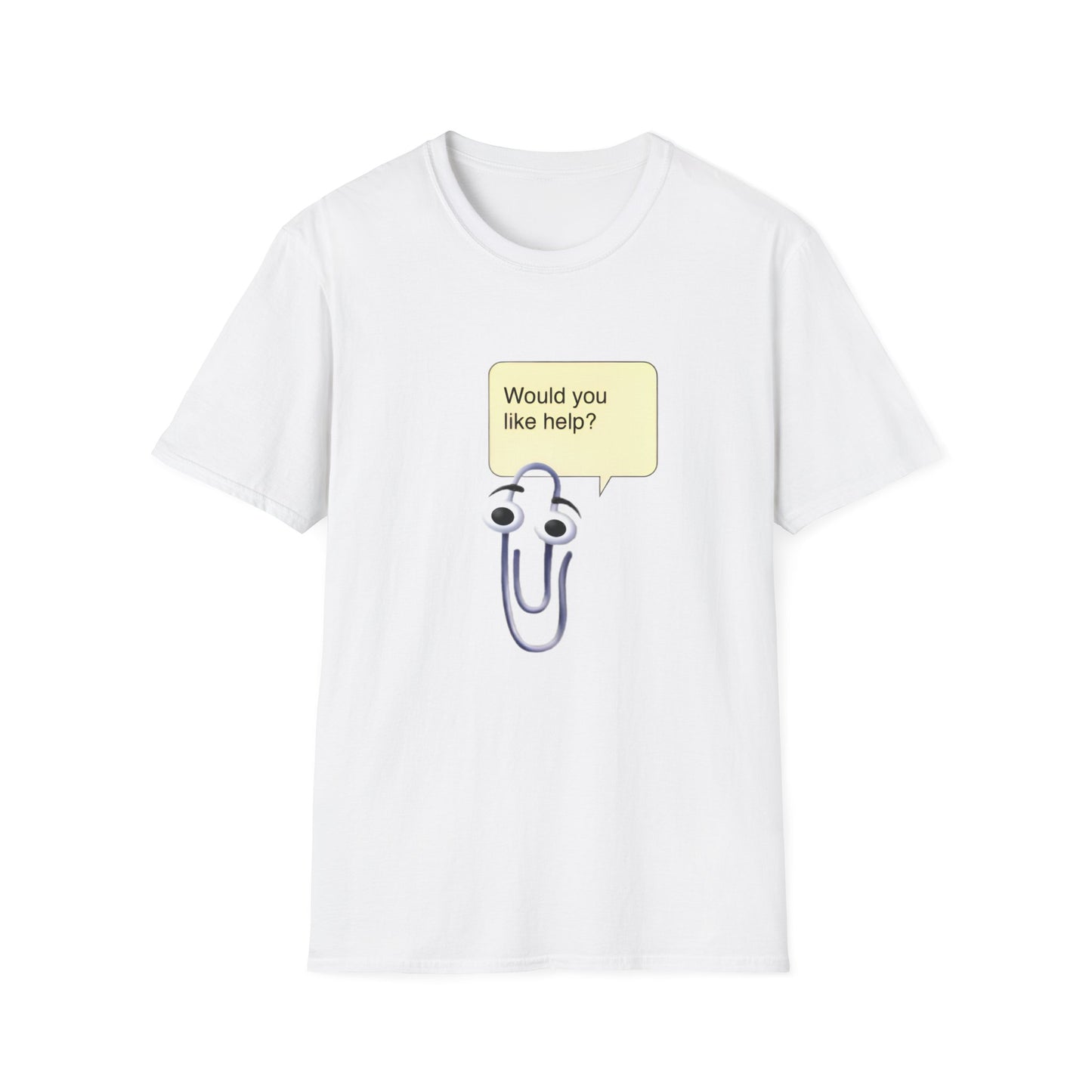 clippy tshirt "would you like help?" tshirt