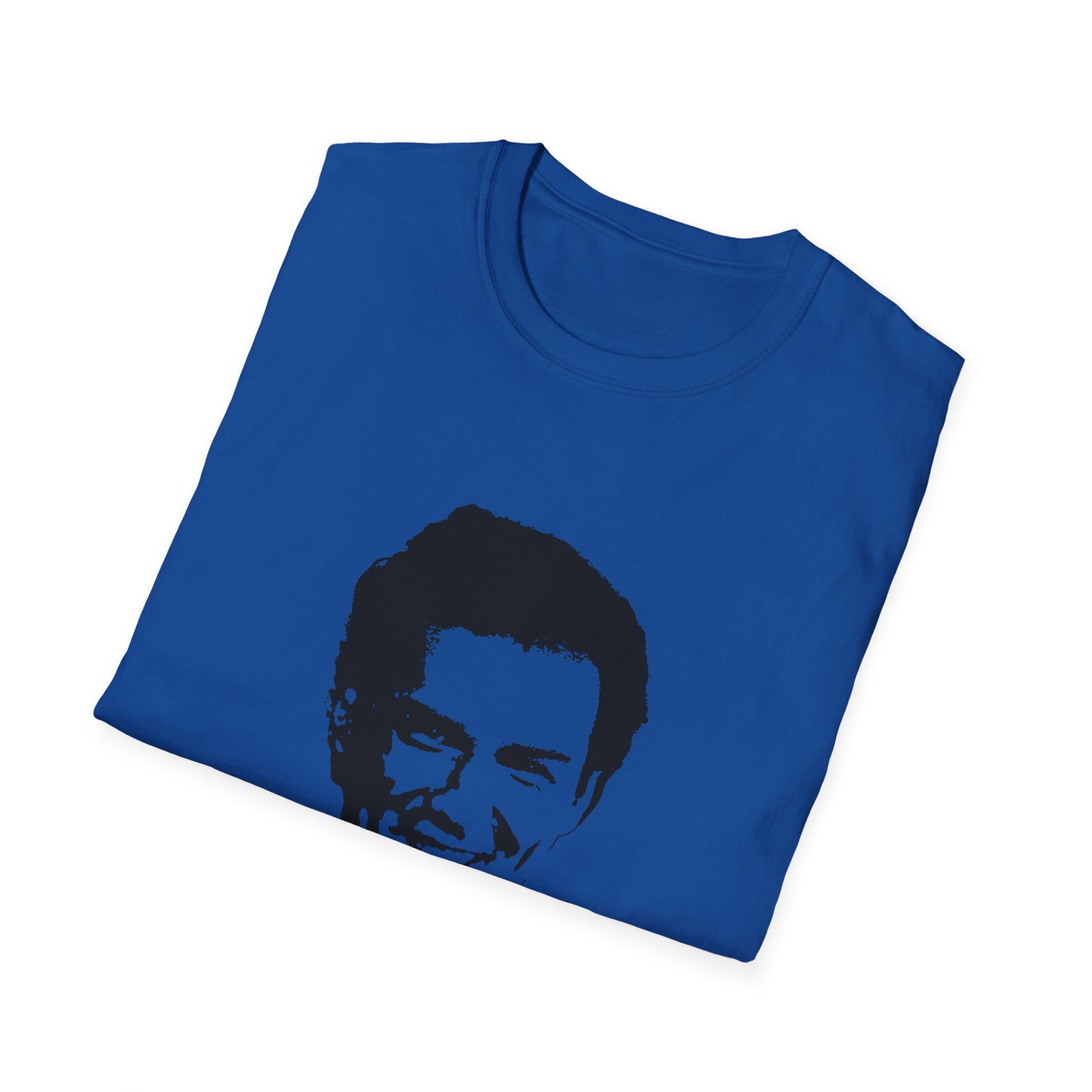 norm macdonald black stencil face tshirt