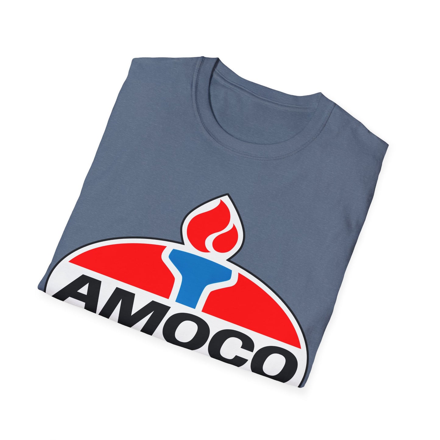 amoco oil company logo tshirt