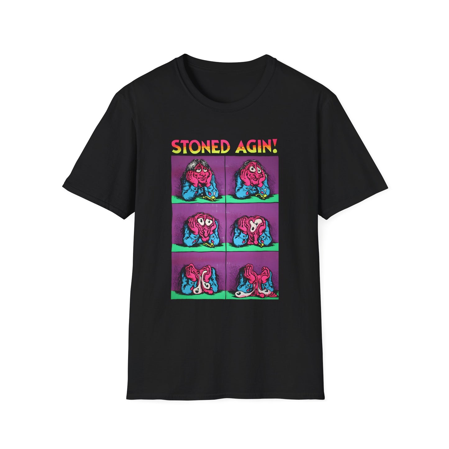 stoned agin! r. crumb blacklight poster tshirt