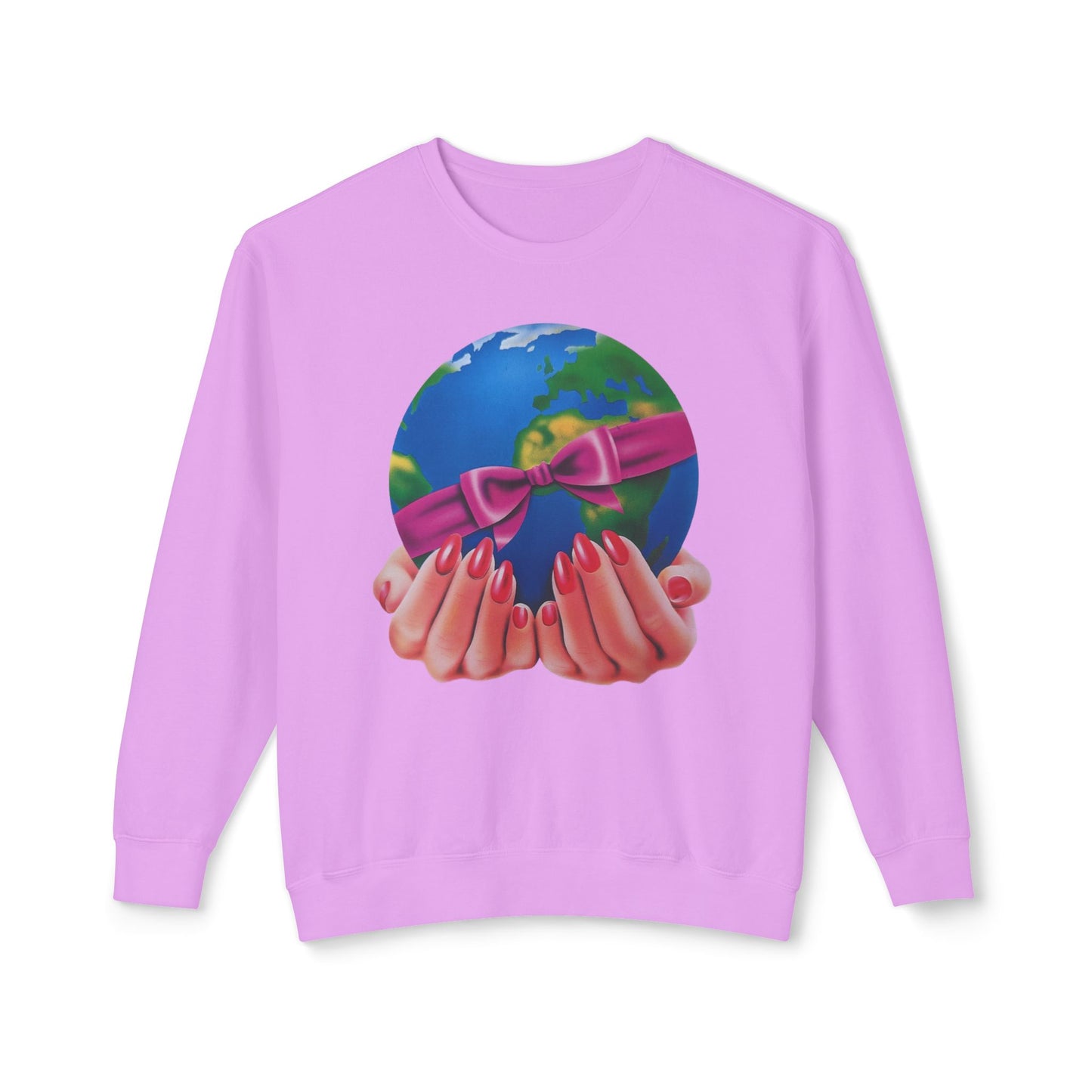 1980s graphic from a greeting card "i'd give you the world" 100% cotton sweatshirt