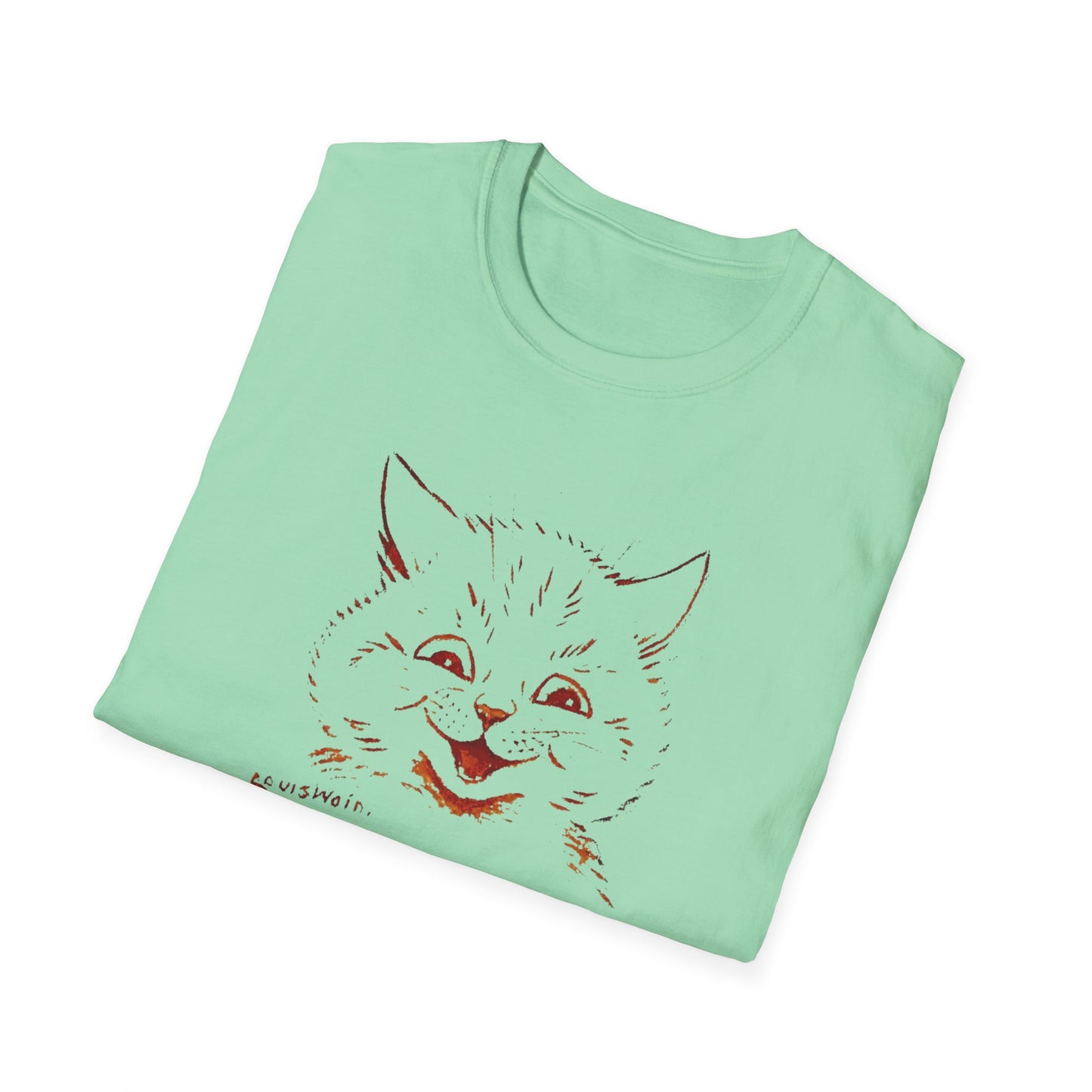 1924 louis wain cat painting i am happy because everyone loves me tshirt
