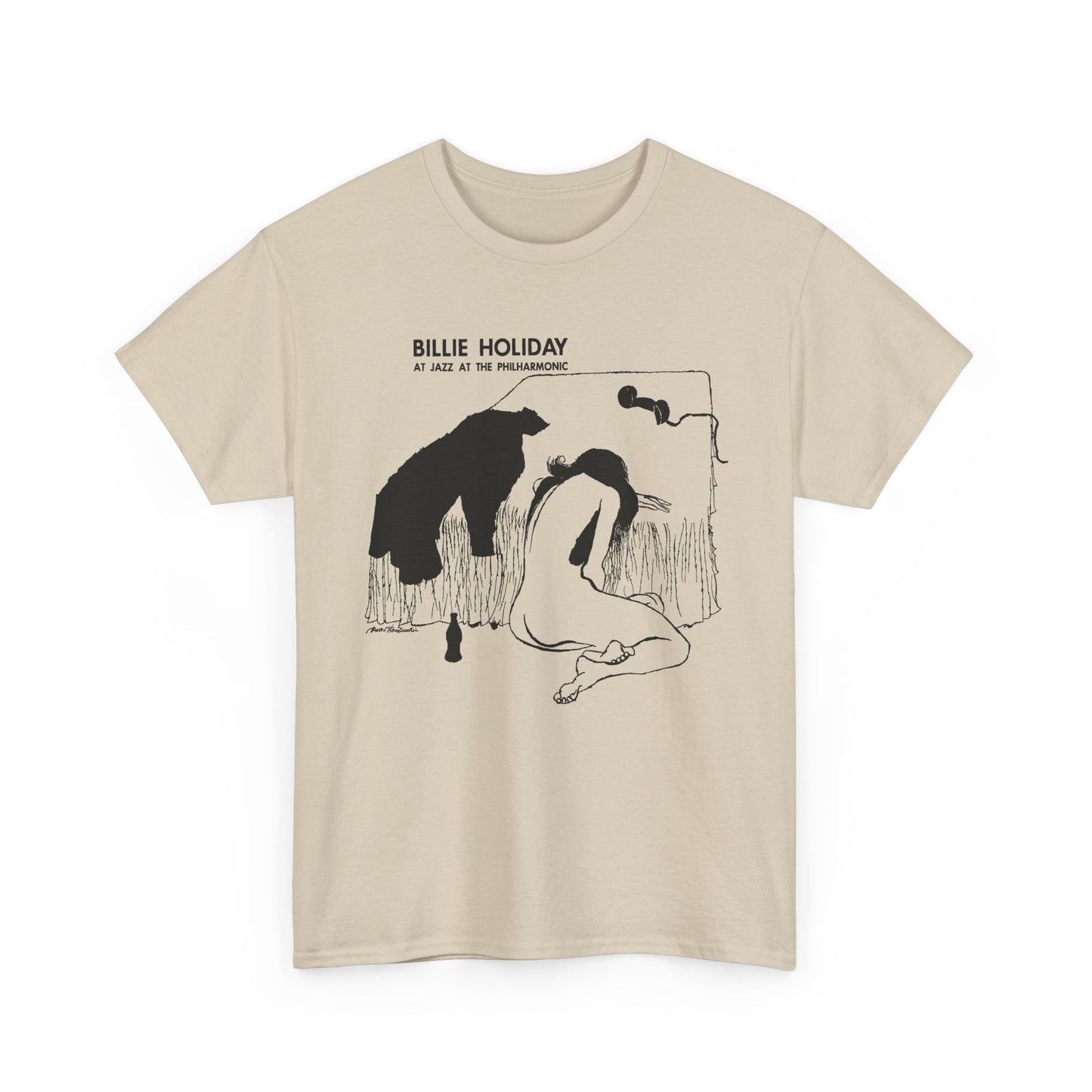 1954 billie holiday at jazz at the philharmonic slightly stretched graphic tshirt