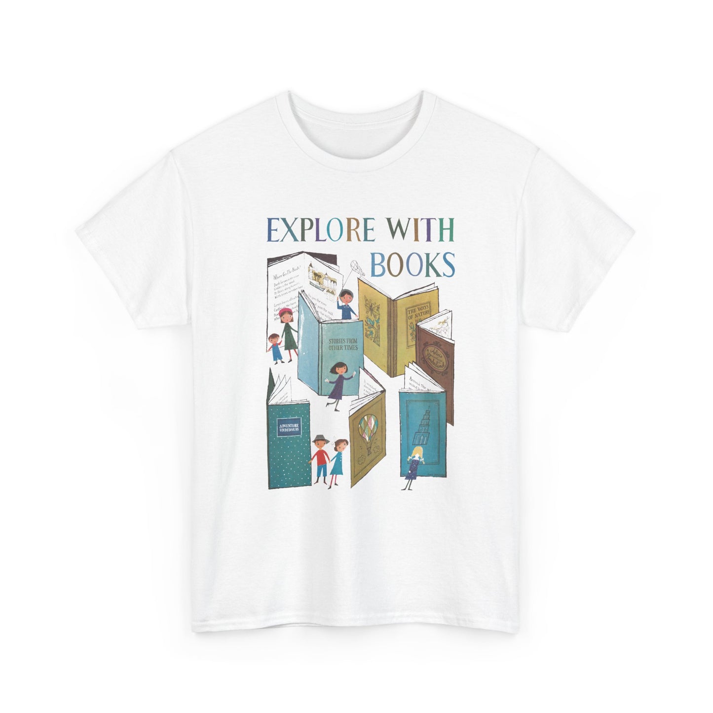 1957 book week poster by a&m provensen explore with books tshirt
