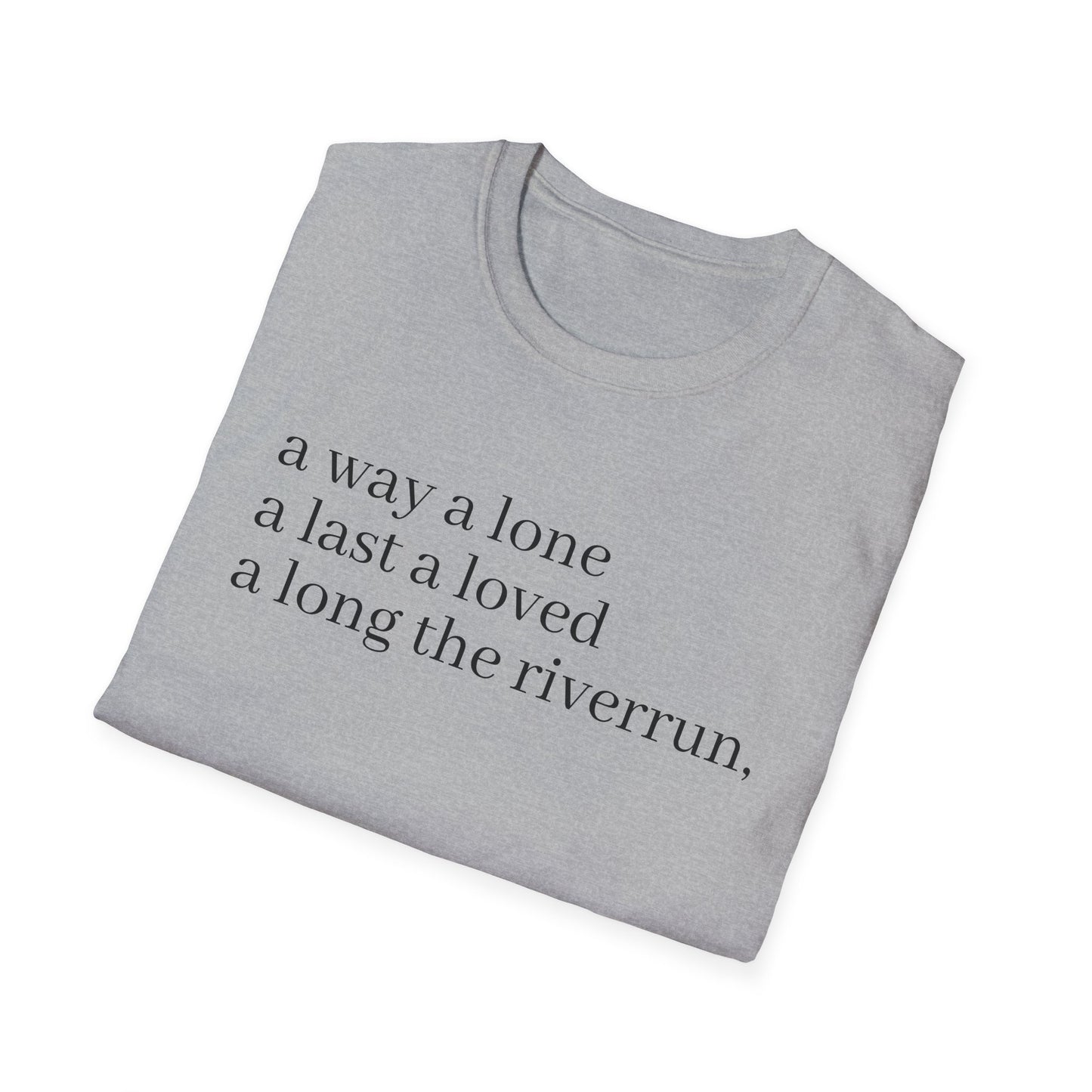 james joyce finnegans wake last lines going into first line tshirt