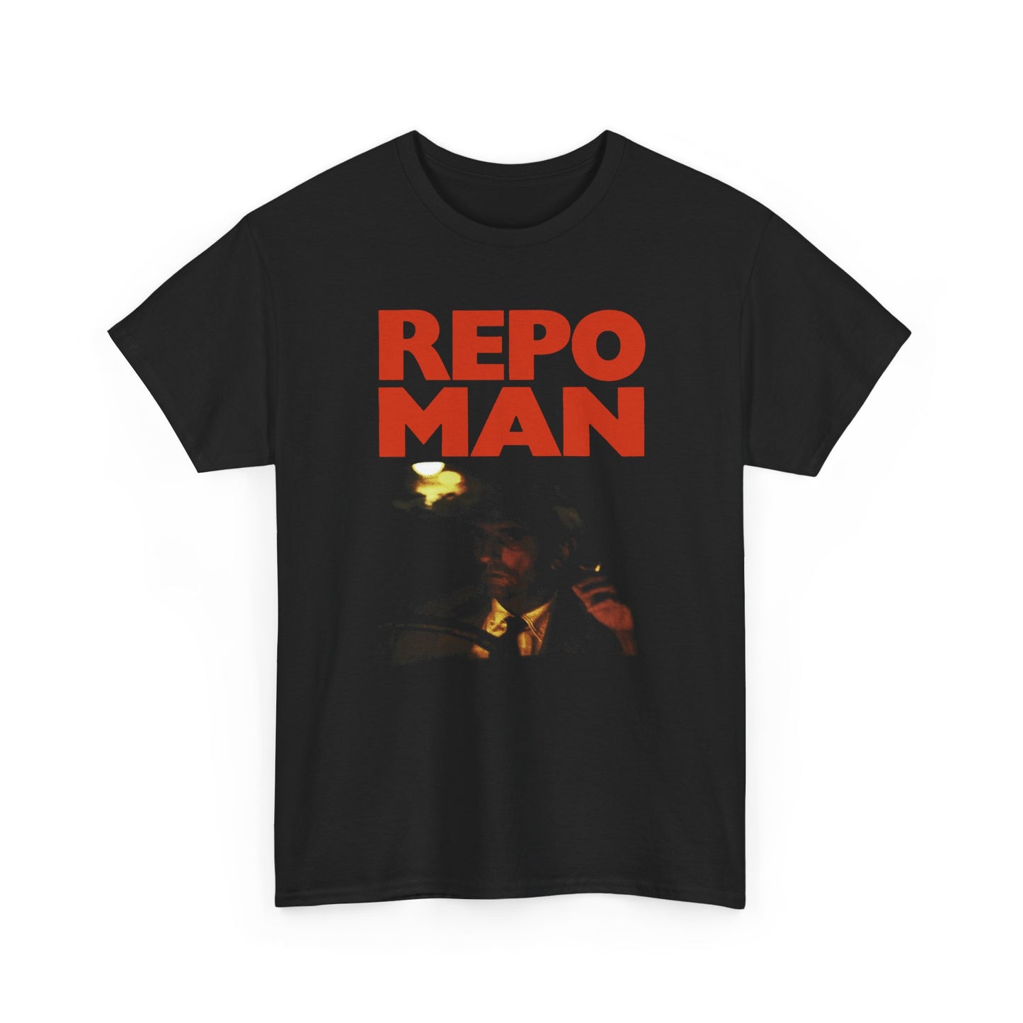 1984 repo man bus stop british movie poster reproduction black version tshirt
