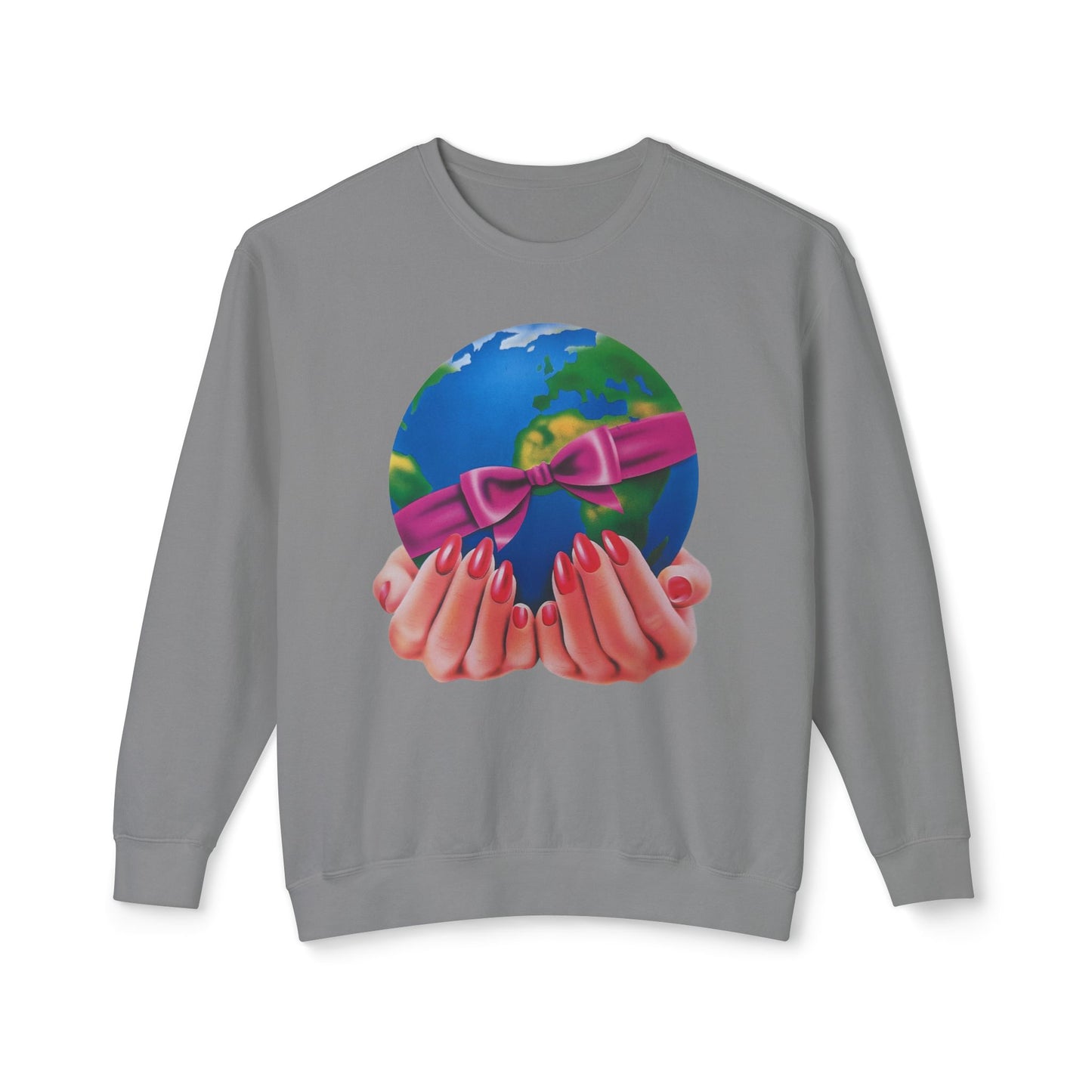 1980s graphic from a greeting card "i'd give you the world" 100% cotton sweatshirt