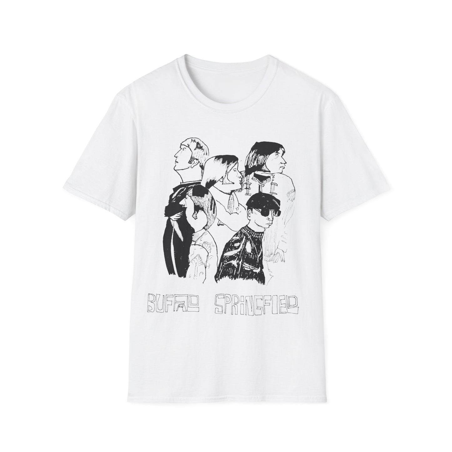 buffalo springfield original fan art drawing tshirt