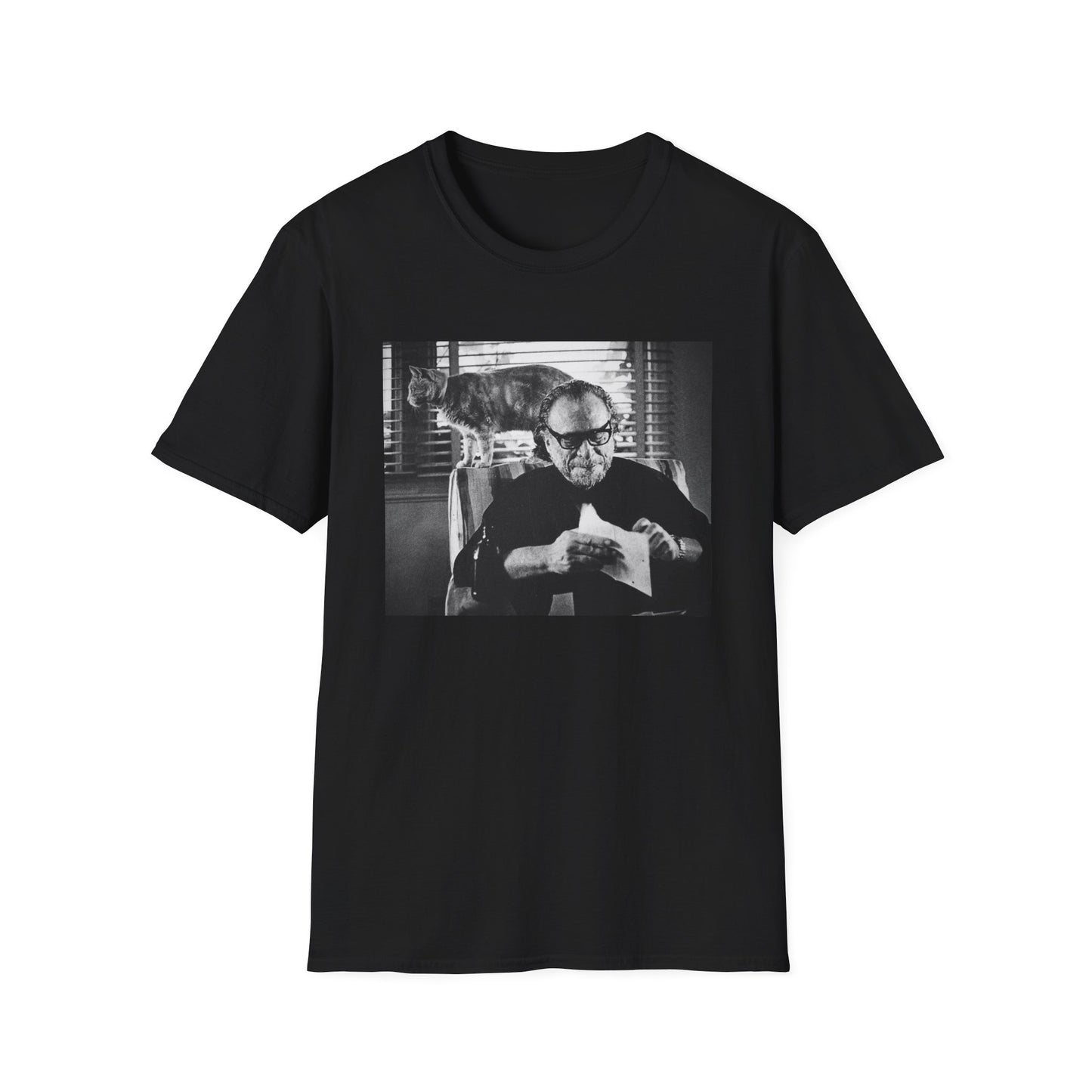 bukowski and butch the cat tshirt