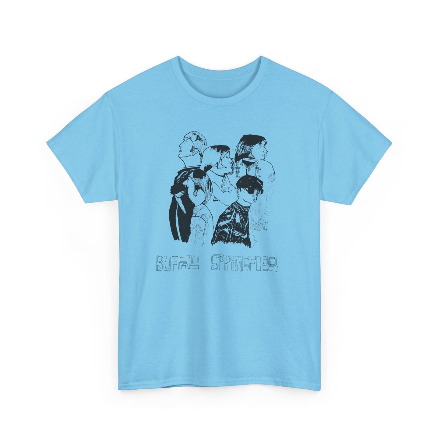 original drawing buffalo springfield fan art tshirt