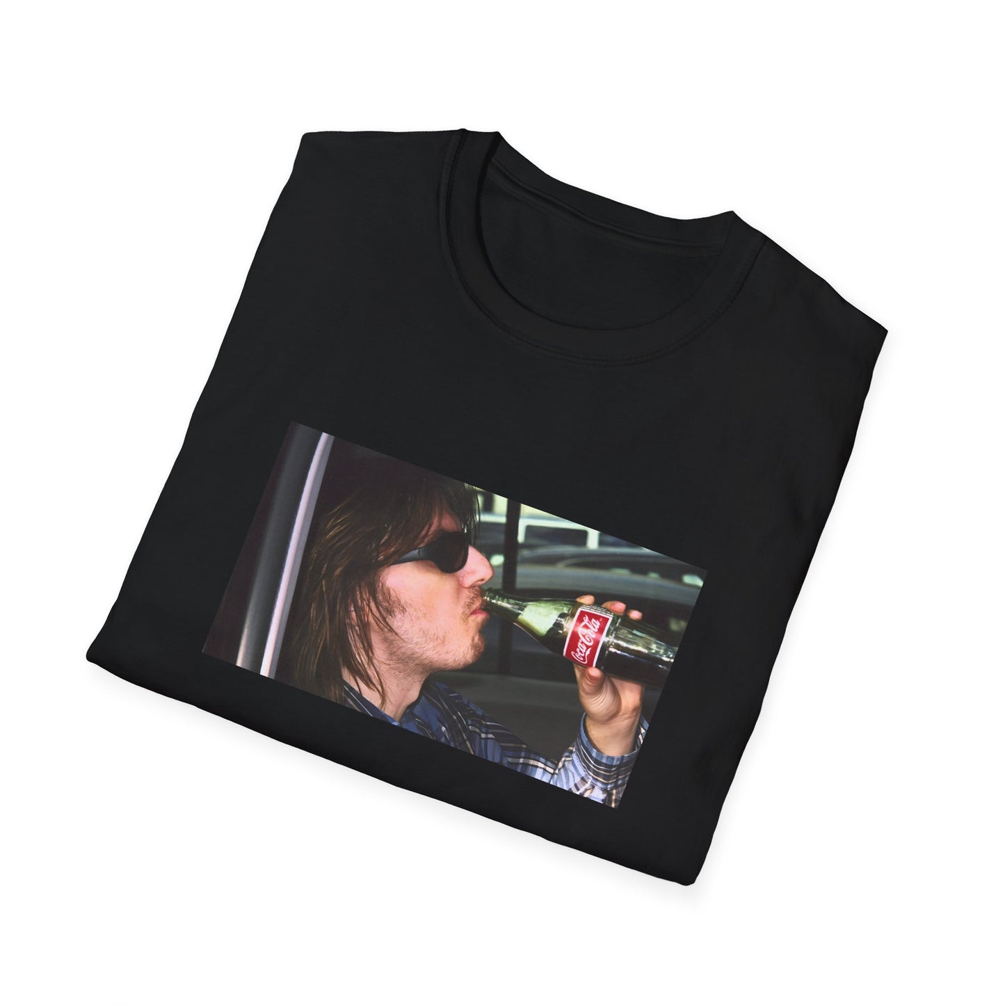 mitch hedberg drinking a soda photo tshirt