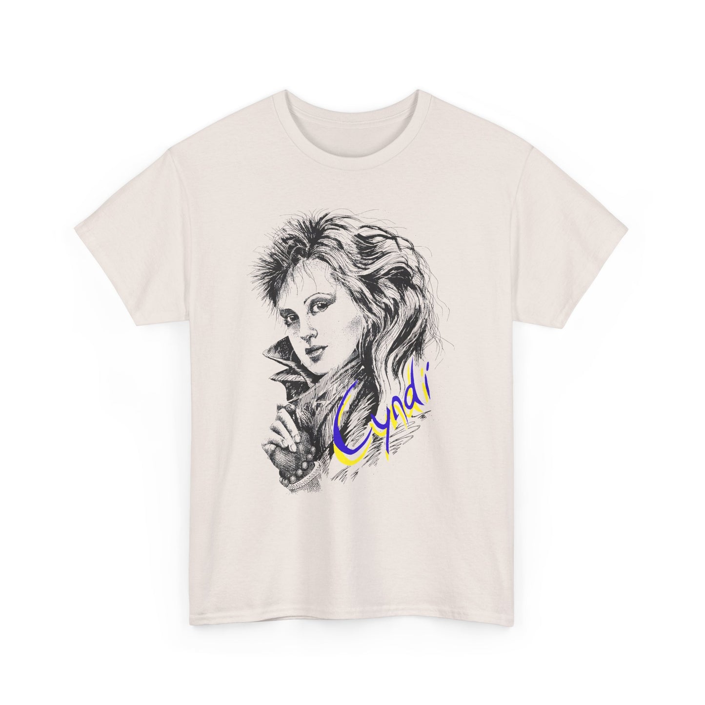 rare vintage cyndi lauper reproduction edit tshirt