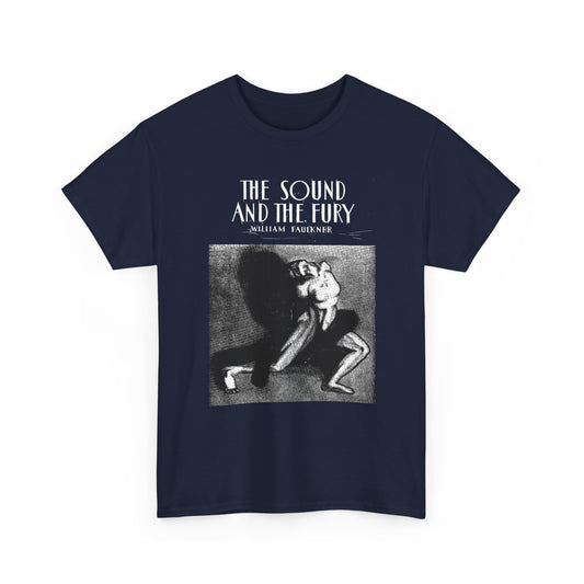 1929 the sound and the fury by william faulkner book cover edit tshirt