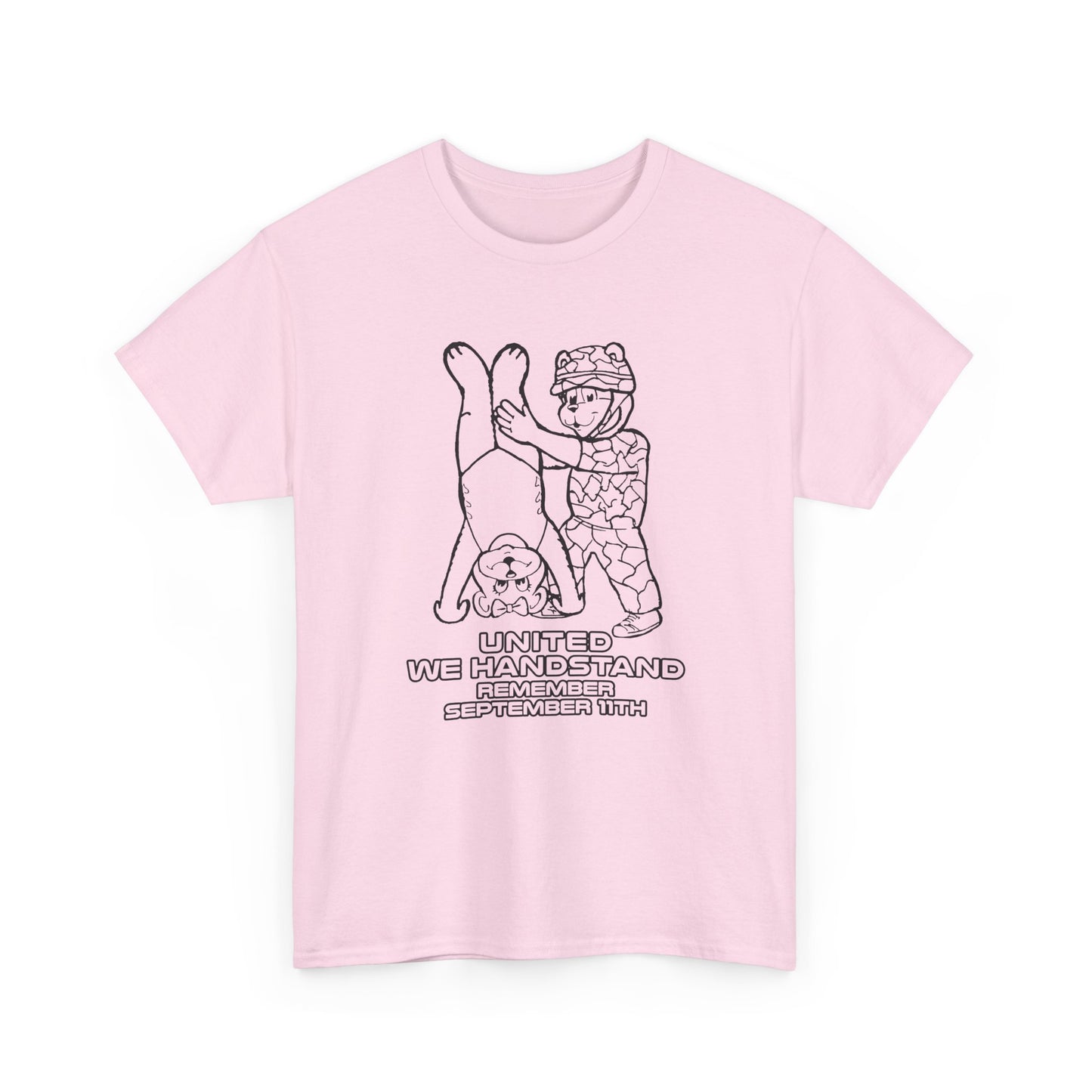 united we handstand remember september 11th reproduction tshirt