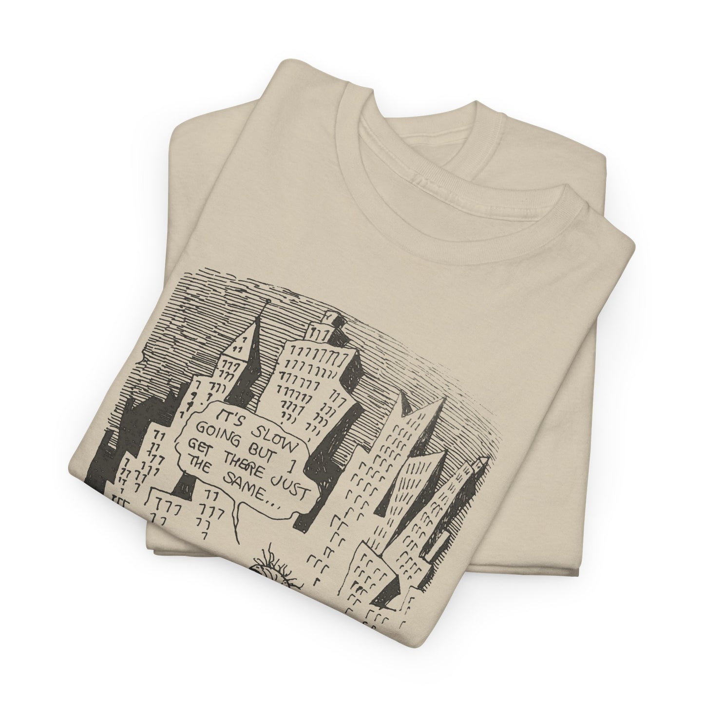 r. crumb slow going illustration tshirt