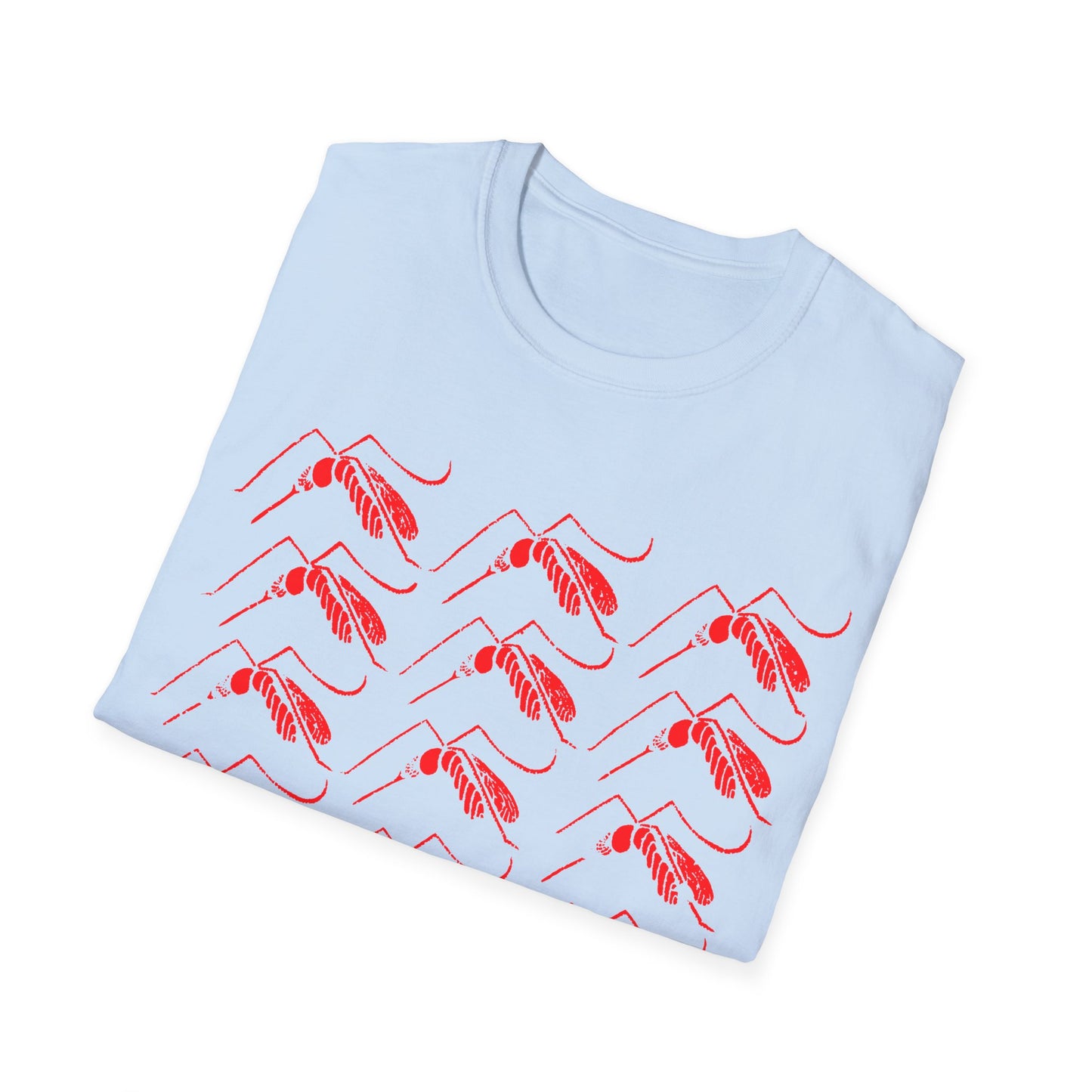 mosquito reproduction red design tshirt