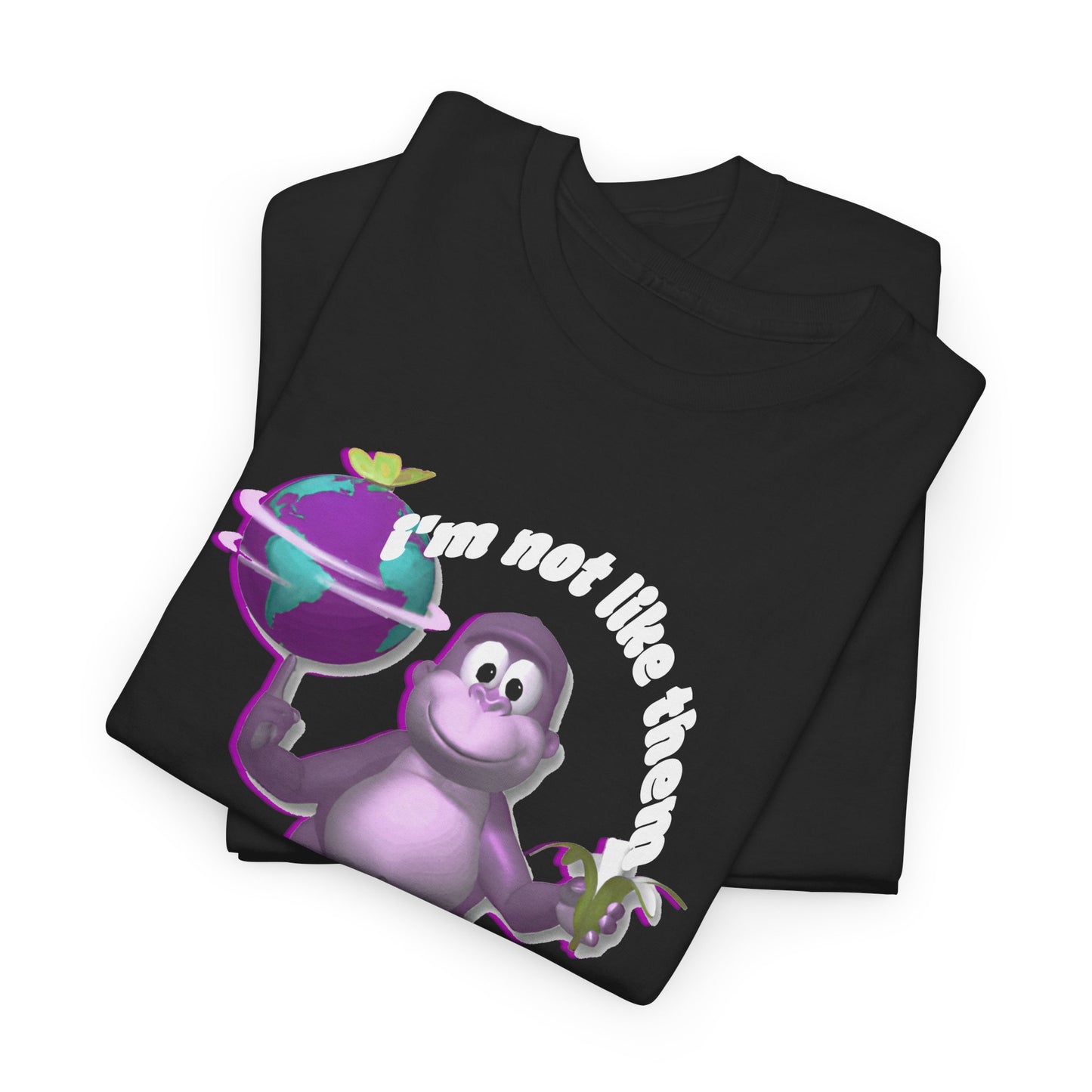incredible graphic design bonzibuddy dumb i'm not like them but i can pretend tshirt