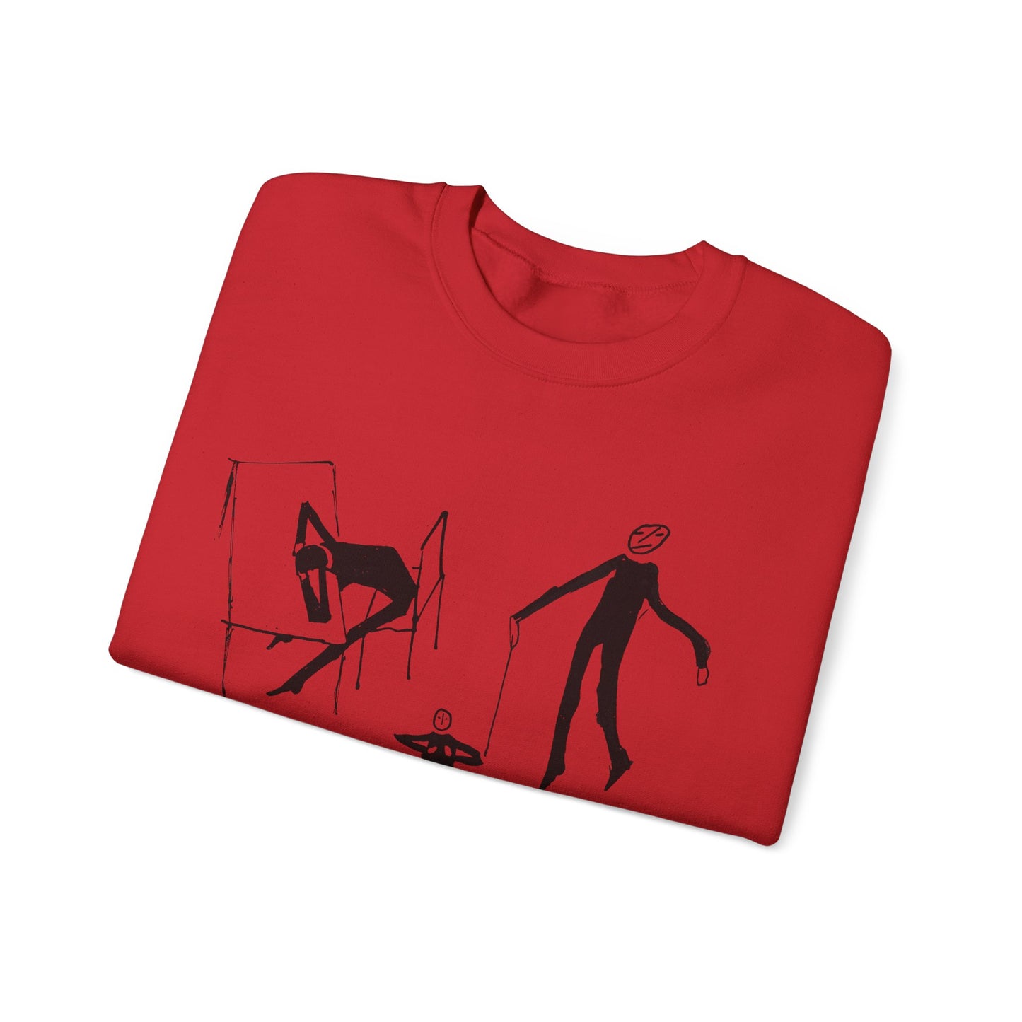 early 1900s sketches (collage of sketches) india ink on paper by franz kafka unisex heavy blend crewneck sweatshirt